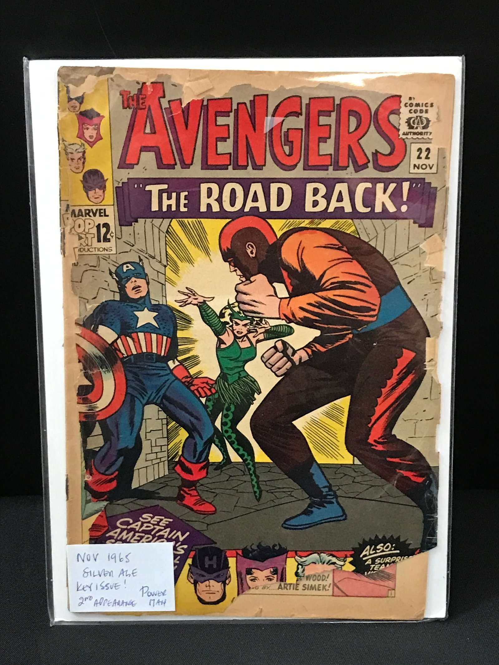 AVENGERS #22 (1965) 2ND APP POWER MAN - MARVEL COMICS (1 of 1)