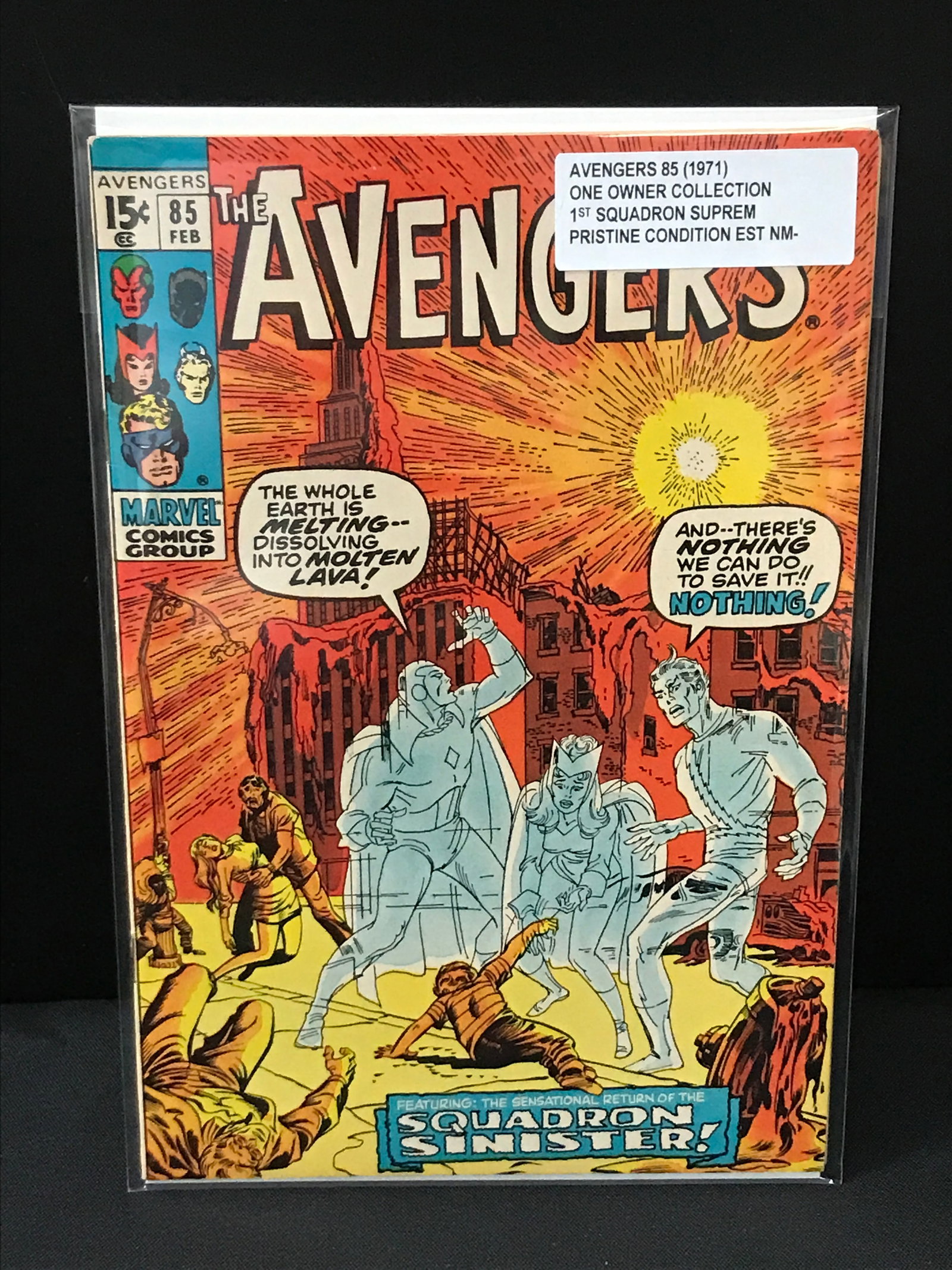 THE AVENGERS #85 (1971) 1ST SQUADRON SUPREME ONE OWNER COLLECTION - MARVEL COMICS (1 of 1)