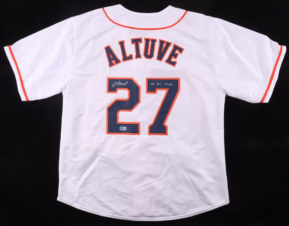 JOSE ALTUVE SIGNED HOUSTON ASTROS SIGNED BASEBALL JERSEY - BECKETT COA (1 of 3)