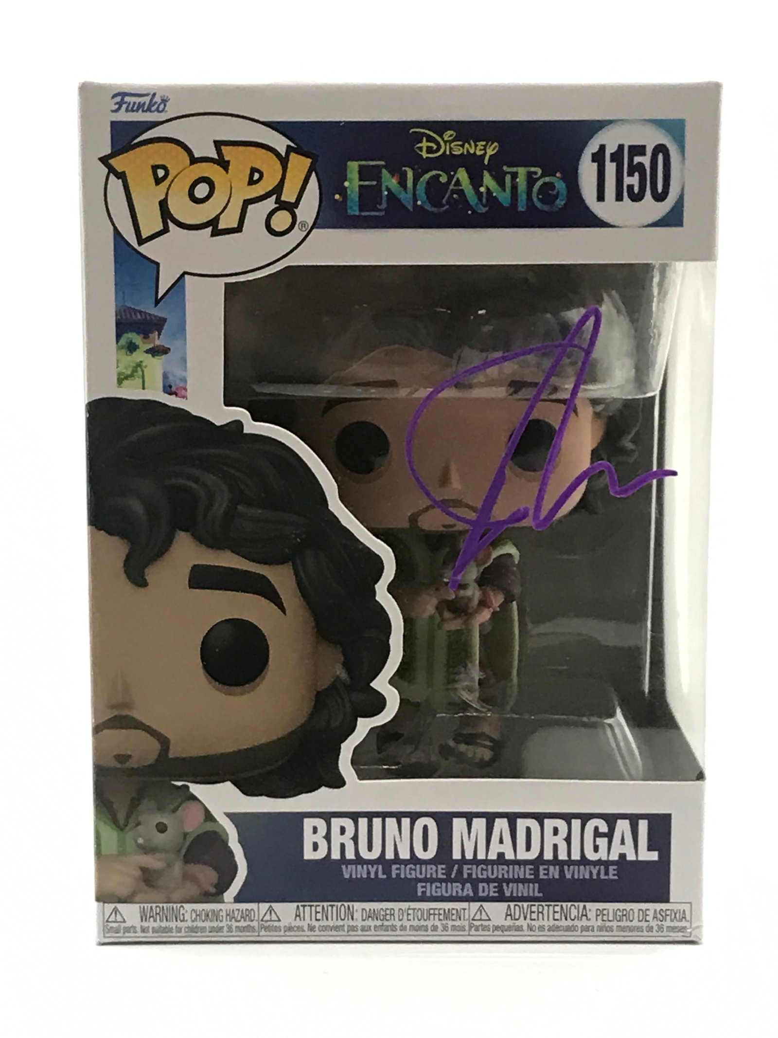 JOHN LEUGUIZAMO SIGNED BRUNO ENCANTO FUNKO POP - KB COA (1 of 2)