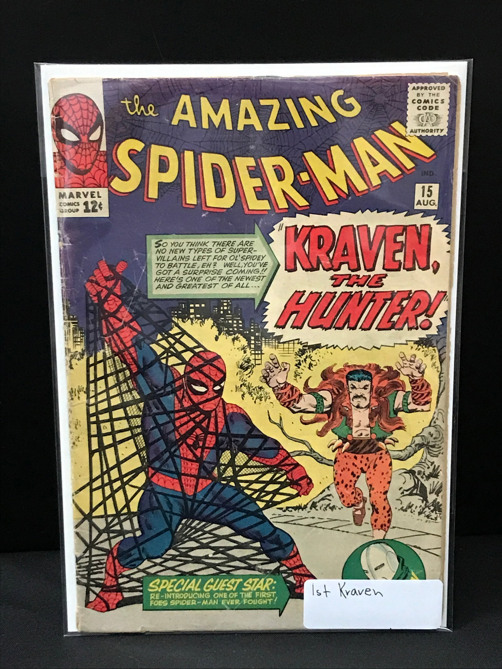 THE AMAZING SPIDERMAN #15 1ST KRAVEN - MARVEL COMICS (1 of 1)