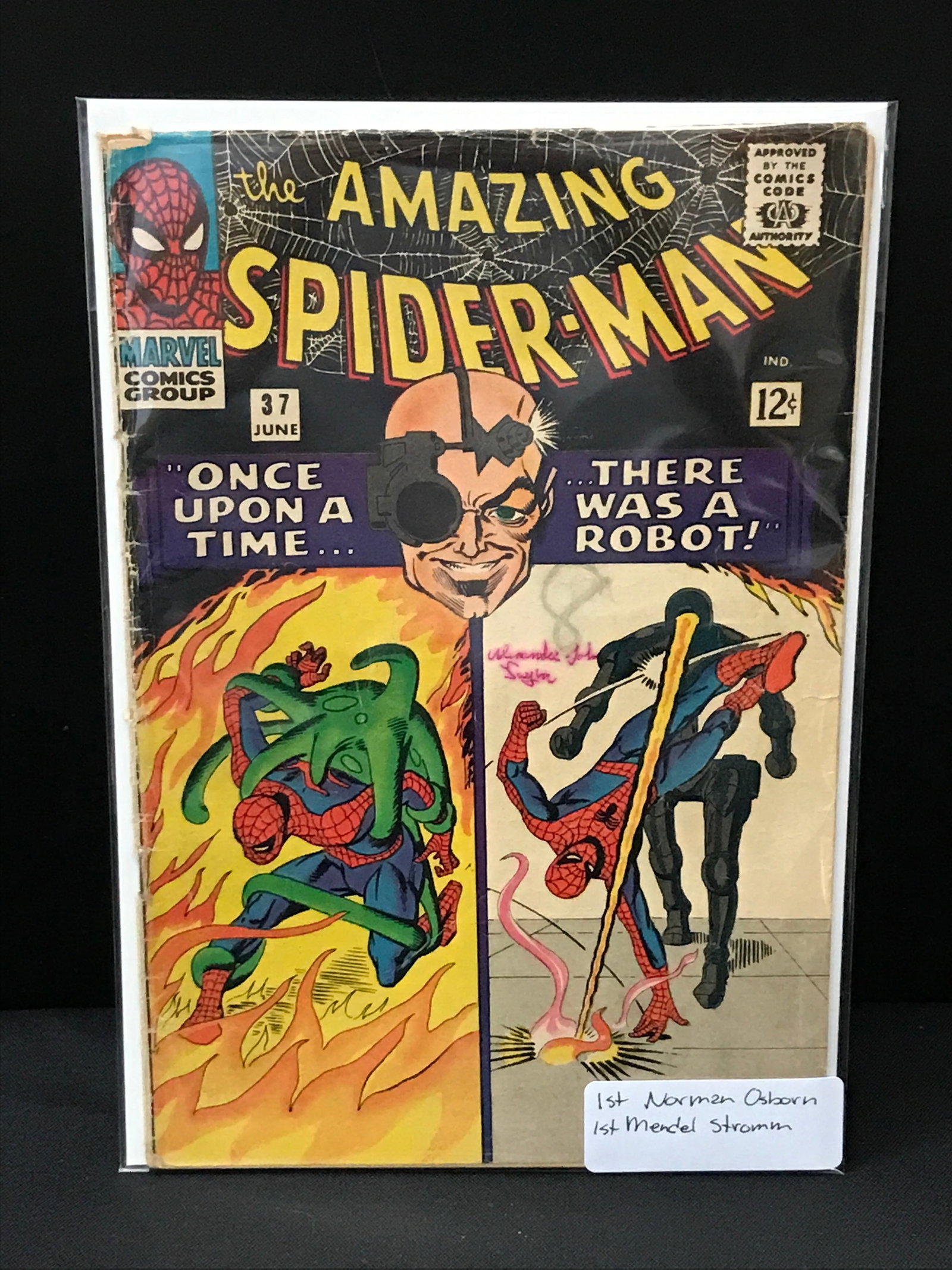 THE AMAZING SPIDERMAN #37 1ST NORMAN OSBOURN - MARVEL COMICS (1 of 1)