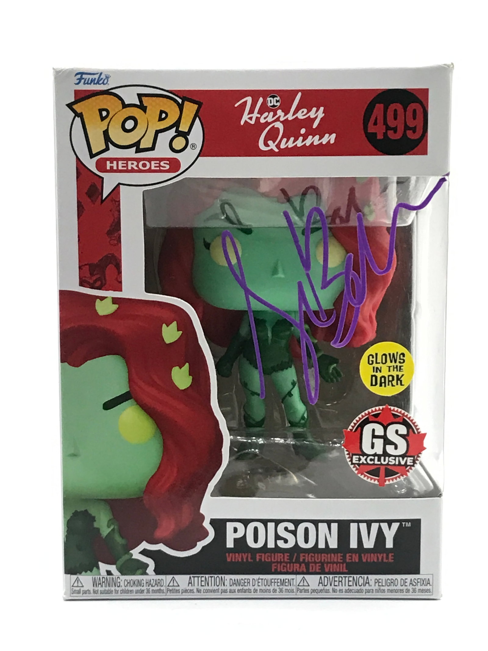 UMA THURMAN SIGNED POISON IVY FUNKO POP - KB COA (1 of 2)