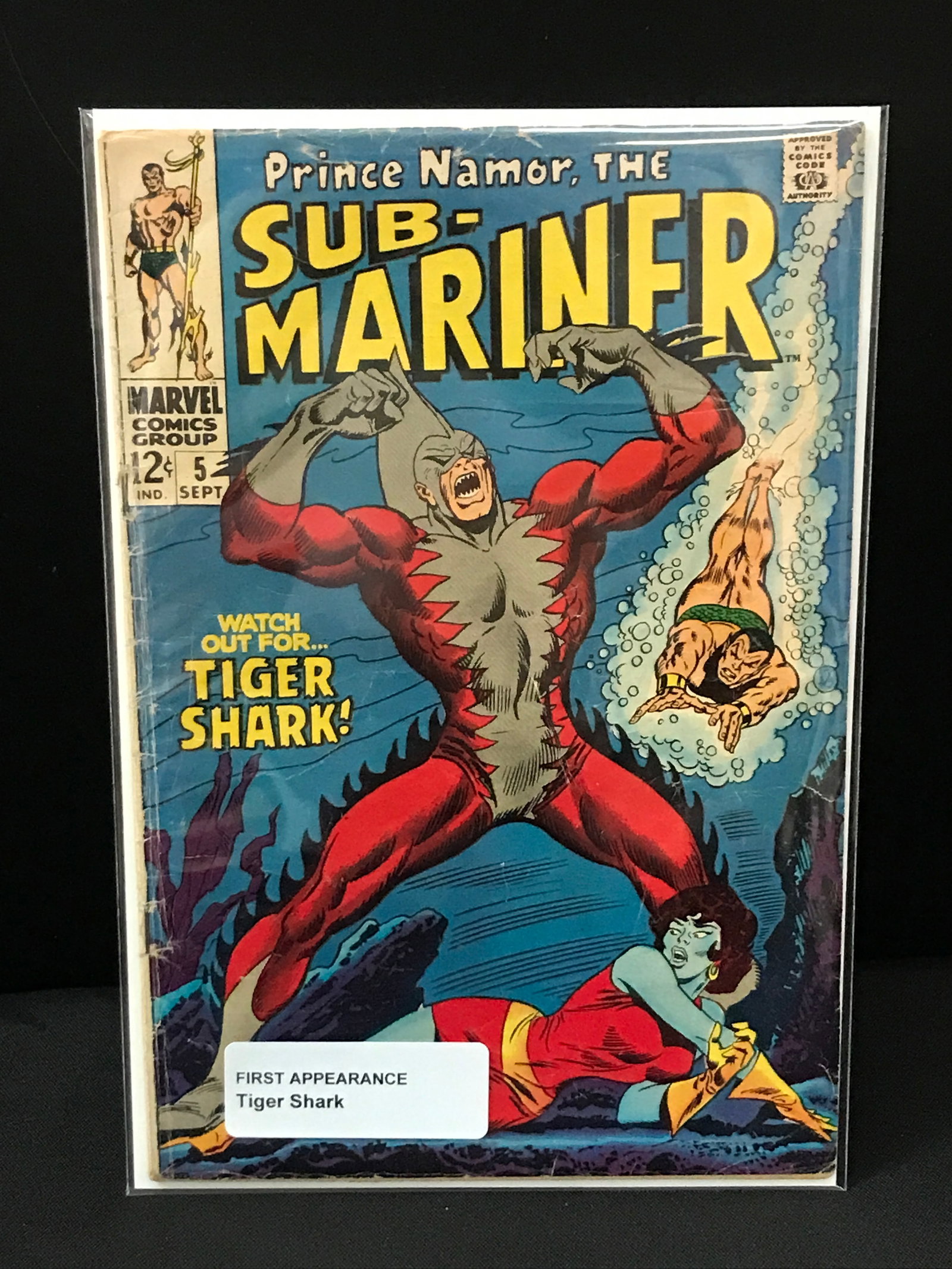 SUB MARINER #5 1ST APP TIGER SHARK - MARVEL COMICS (1 of 1)