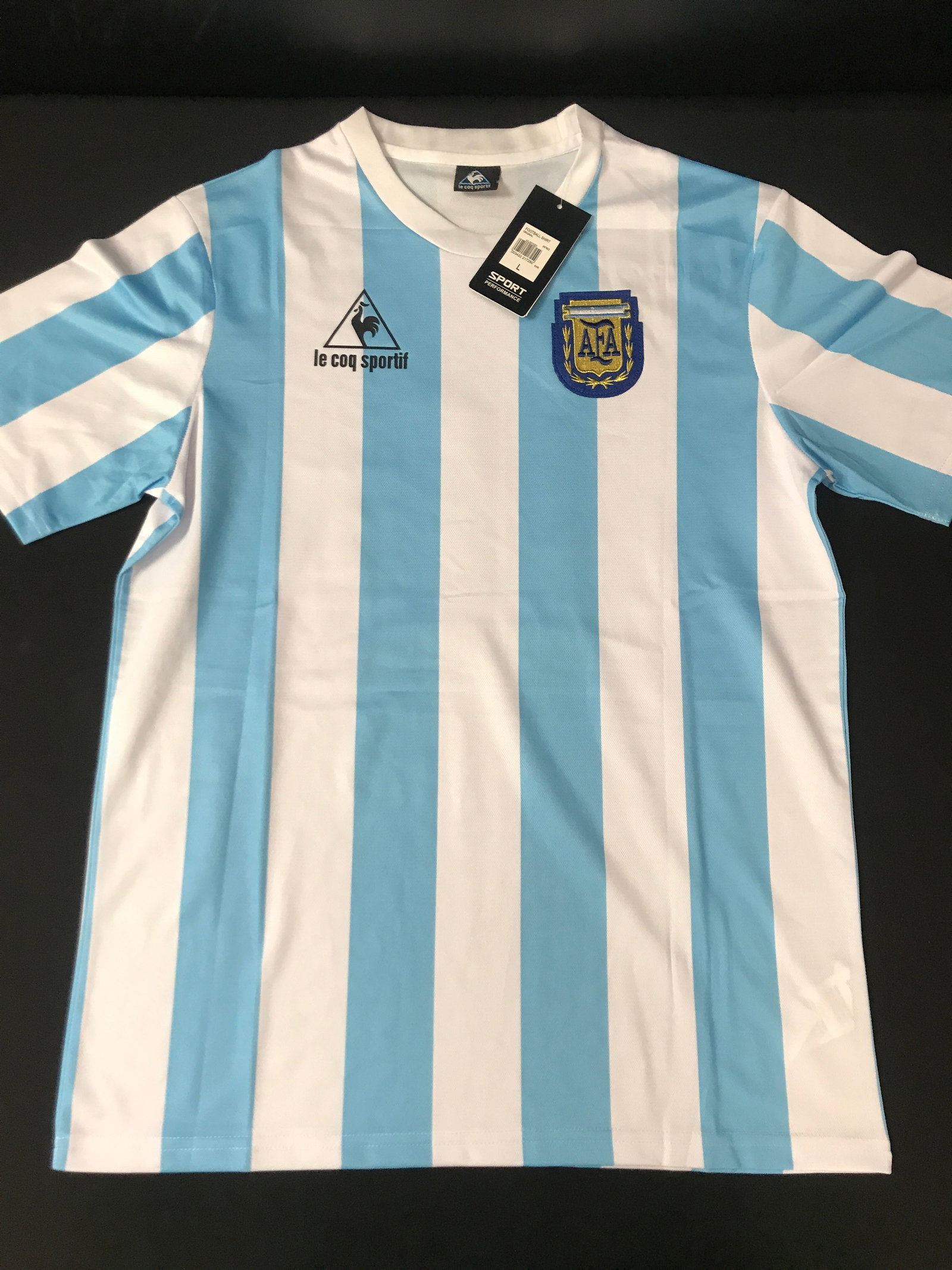 DIEGO MARADONNA SIGNED ARGENTINA SOCCER JERSEY - BECKETT COA - 3