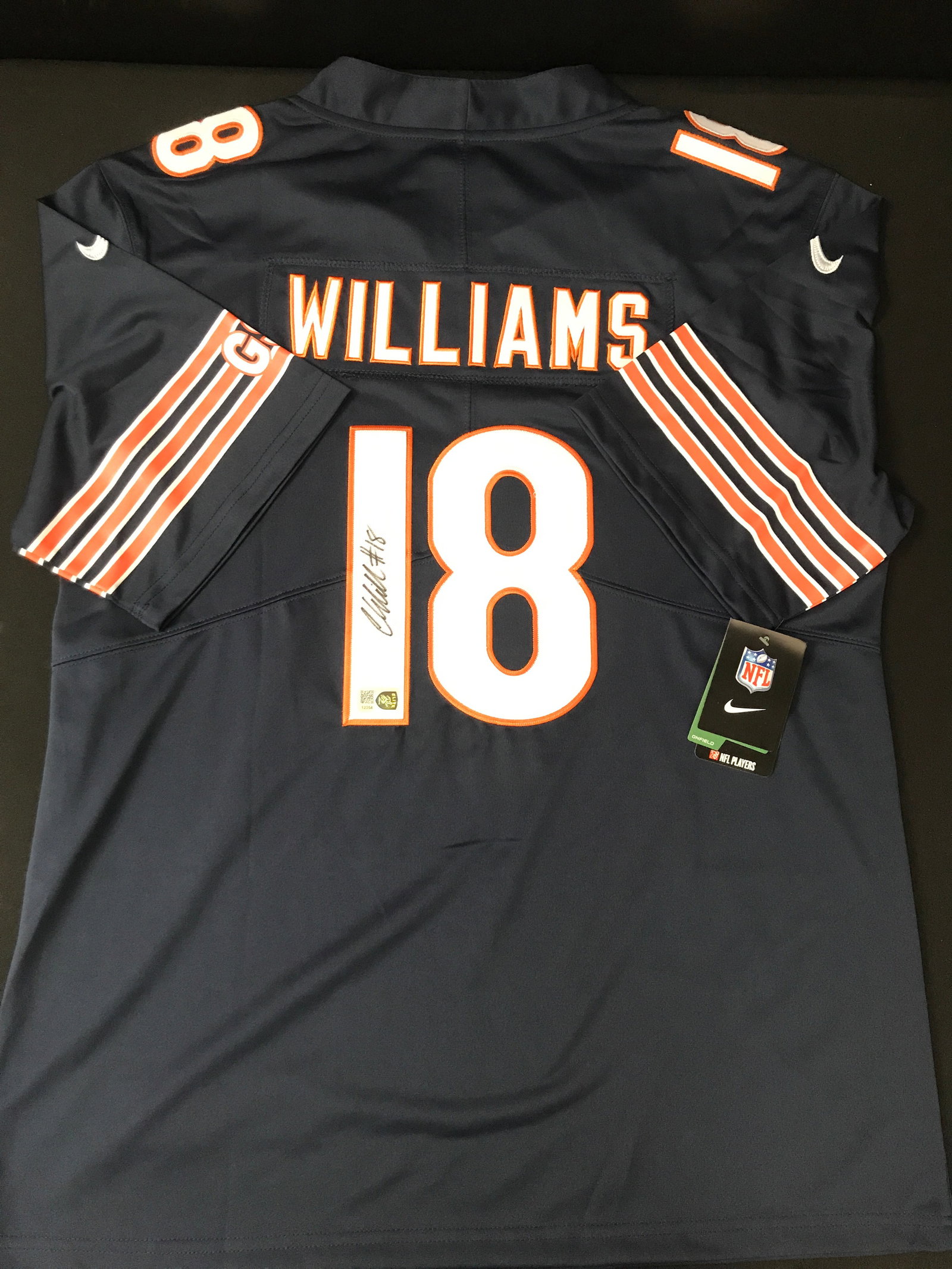 CALEB WILLIAMS SIGNED CUSTOM JERSEY - ELITE SPORTS COA: Prices are in Canadian dollars
