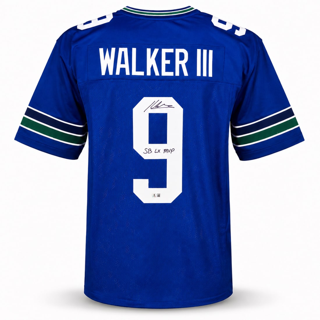 KENNETH WALKER III SIGNED JERSEY - BECKETT COA: Prices are in Canadian dollars