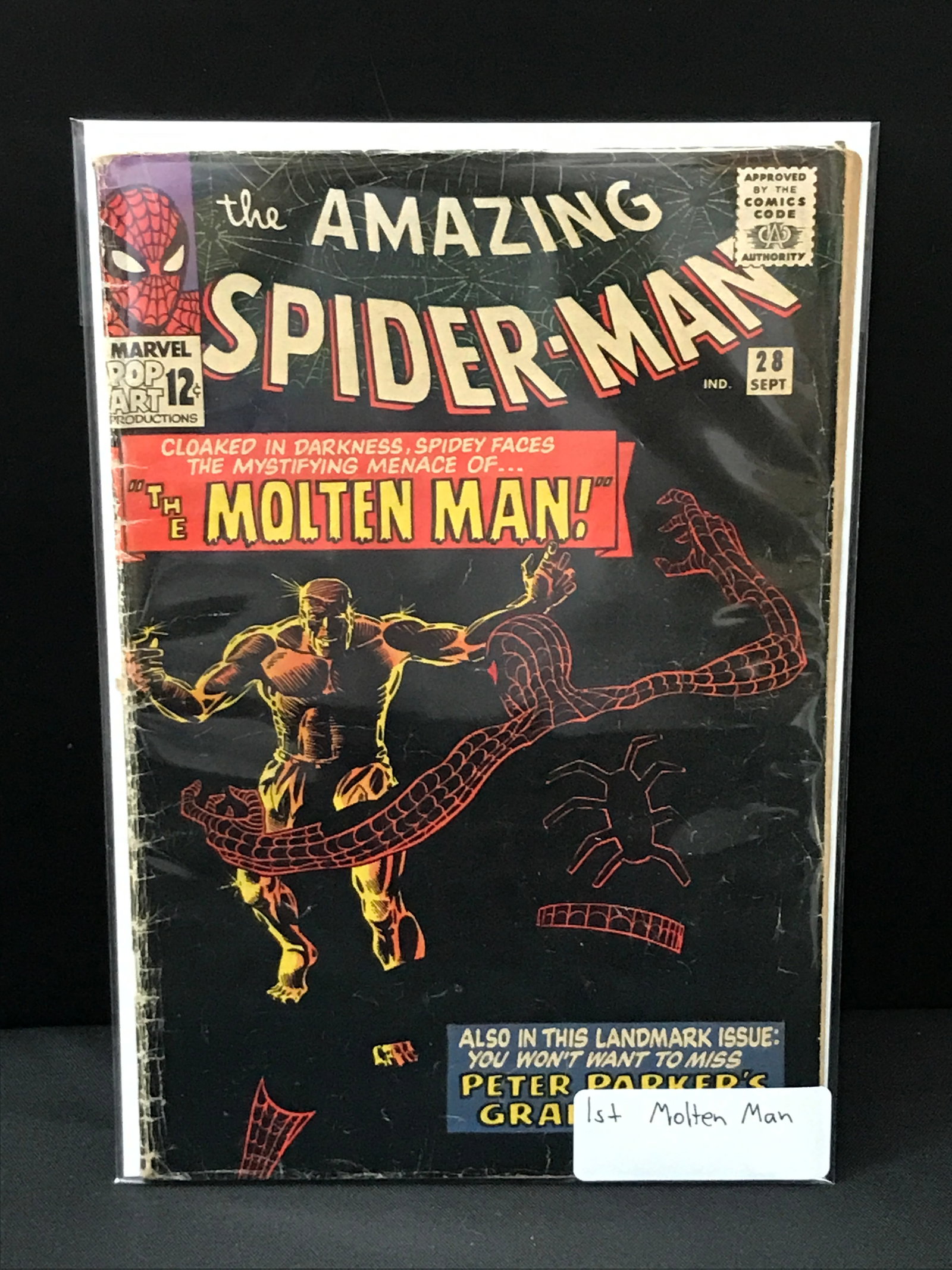 THE AMAZING SPIDERMAN #28 1ST MOLTEN MAN - MARVEL COMICS: Prices are in Canadian dollars