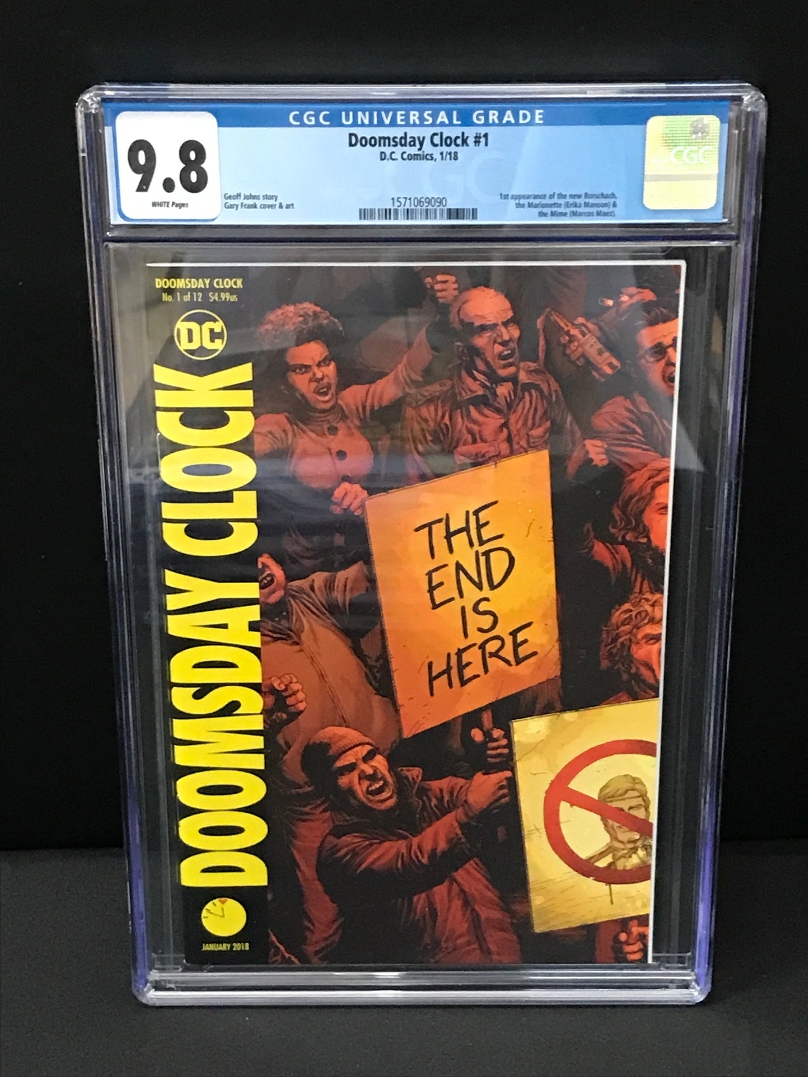 DOOMSDAY CLOCK #1 BY DC COMICS - CGC GRADE 9.8 (1 of 1)
