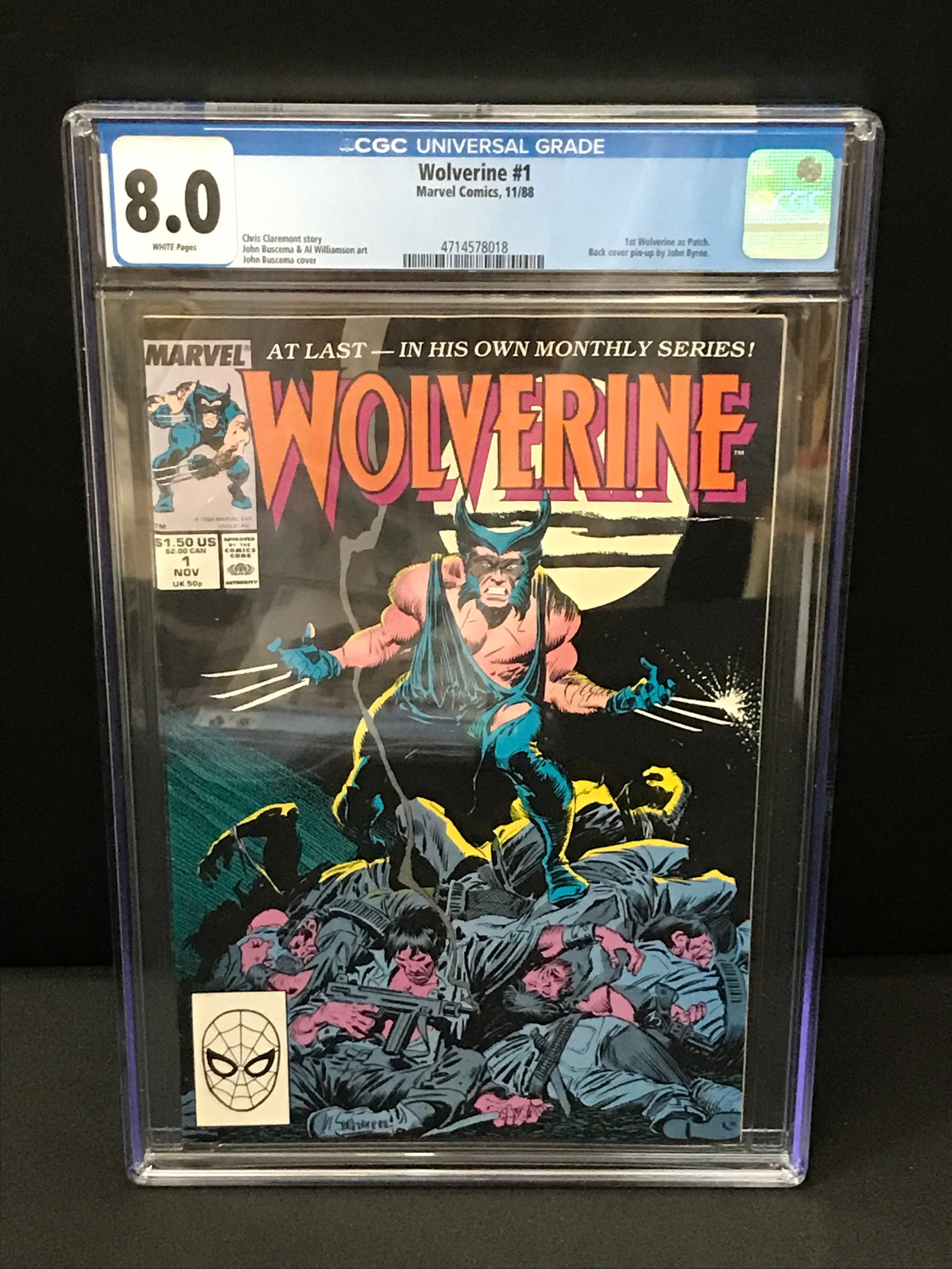 WOLVERINE #1 BY MARVEL COMICS - CGC GRADE 8 (1 of 1)