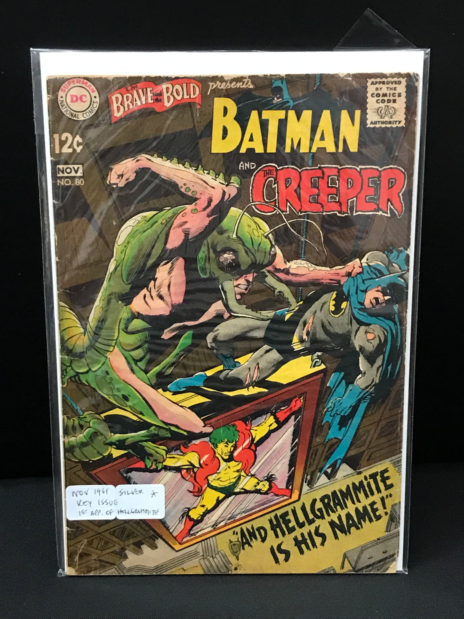 BRAVE AND THE BOLD #80 (1968) 1ST APP HELLGRAMMITE - DC COMICS (1 of 1)