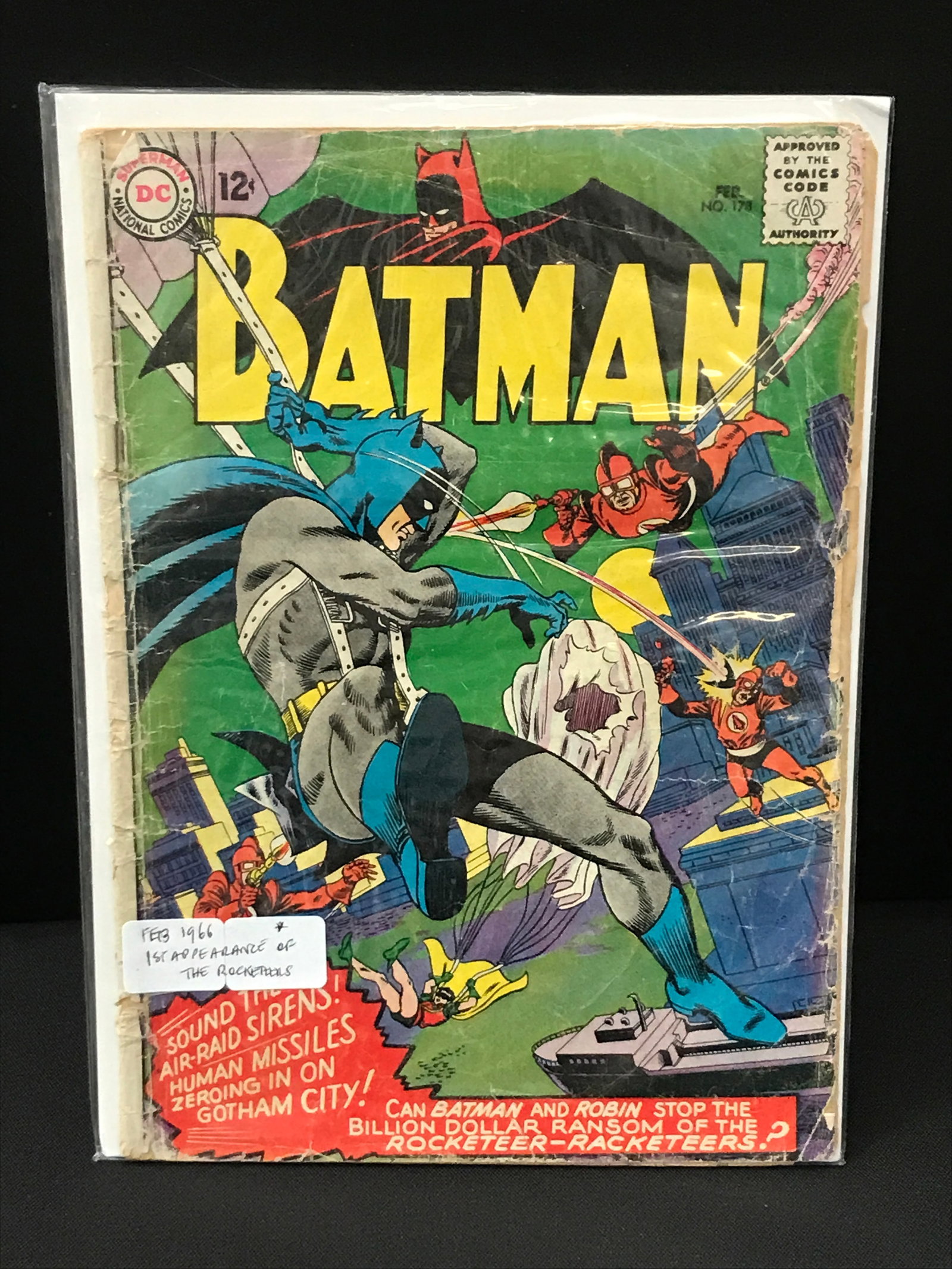 BATMAN #178 (1966) 1ST APP ROCKETEERS - DC COMICS (1 of 1)