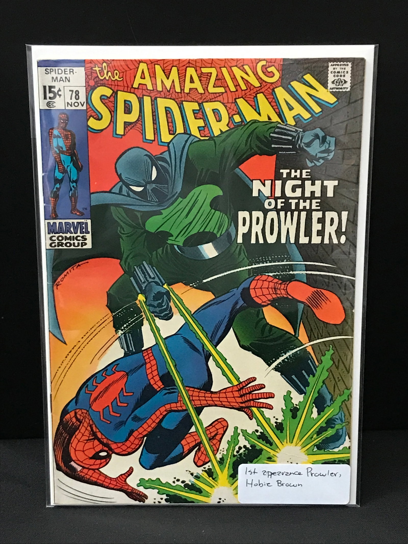 THE AMAZING SPIDERMAN #78 1ST APP PROWLER - MARVEL COMICS (1 of 1)