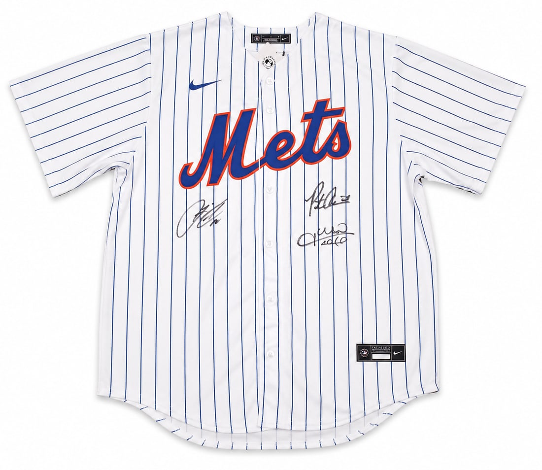 TRIPLE SIGNED METS JERSEY INCLUDING ALONZO & SOTO - BECKETT COA (1 of 4)