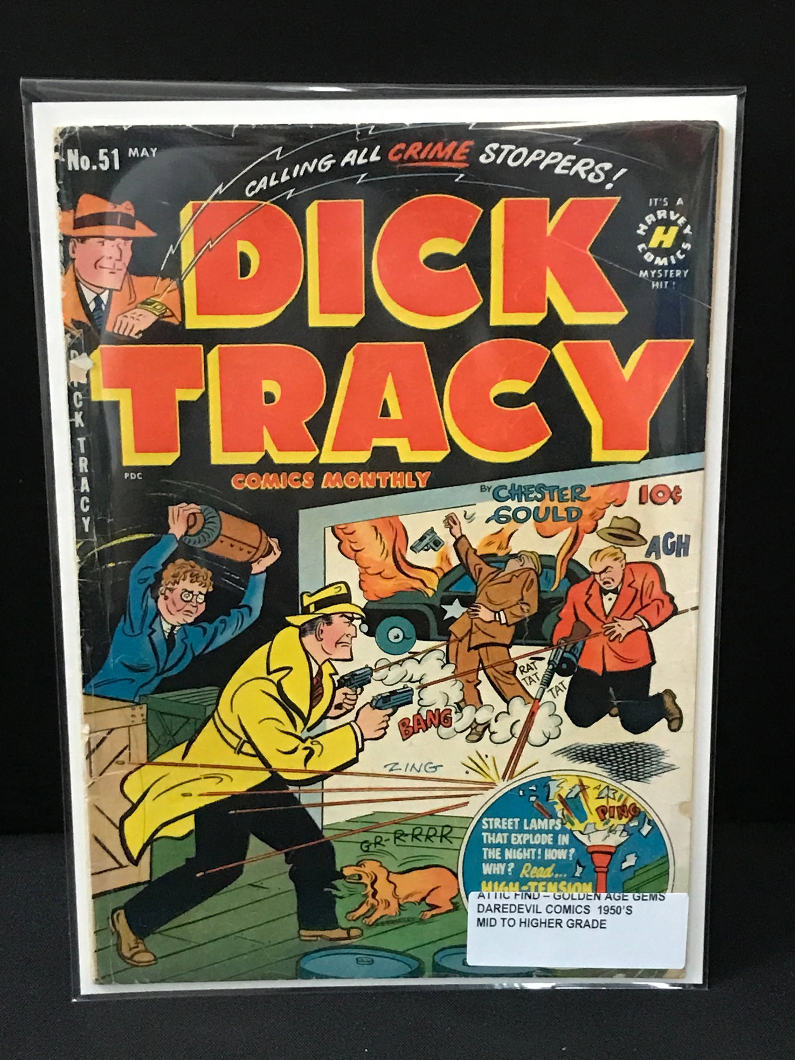DICK TRACY #51 (1950'S) ATTIC FIND - HARVEY COMICS (1 of 1)