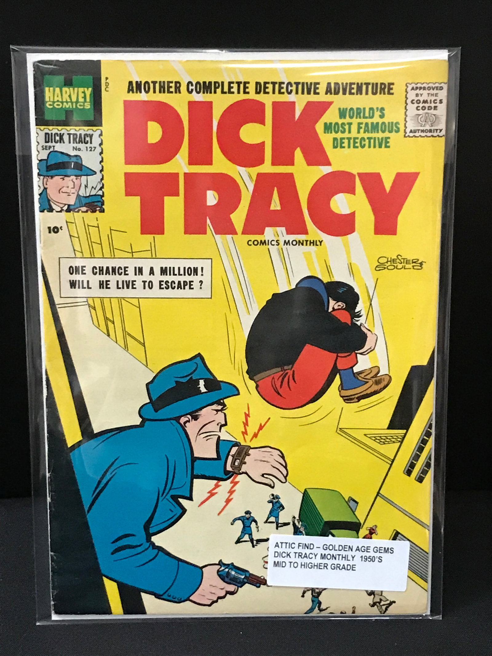 DICK TRACY #127 (1950'S) ATTIC FIND - HARVEY COMICS (1 of 1)