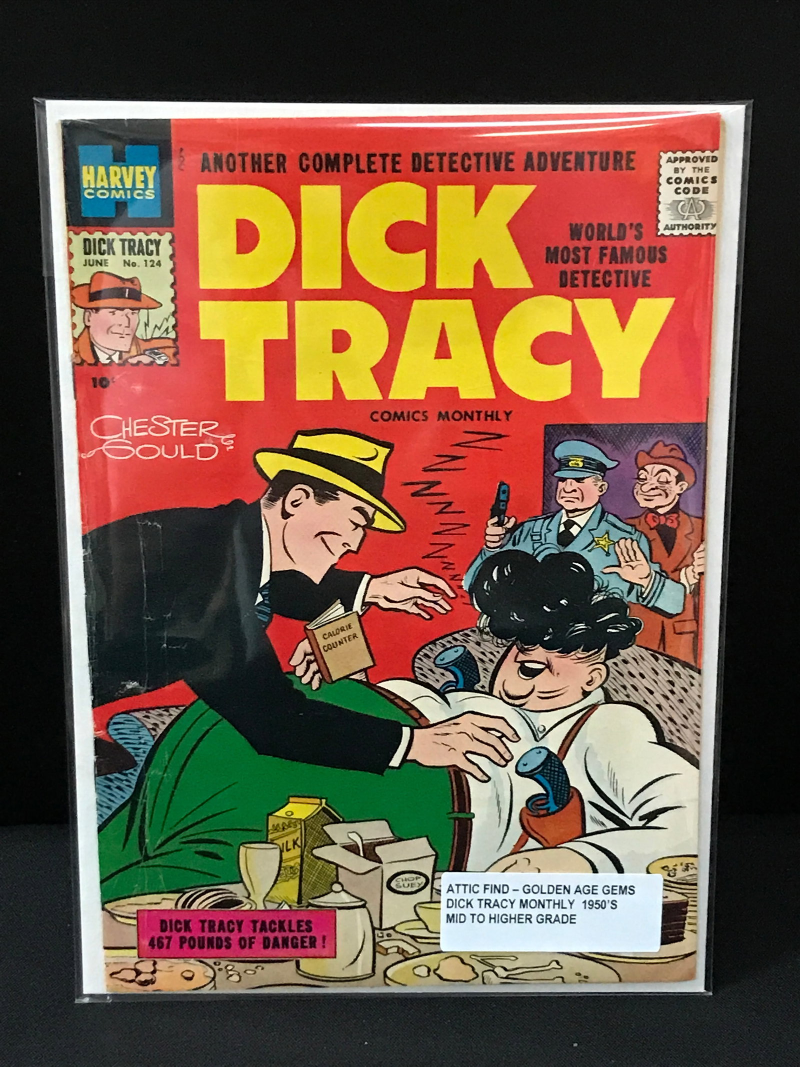 DICK TRACY #124 (1950'S) ATTIC FIND - HARVEY COMICS (1 of 1)