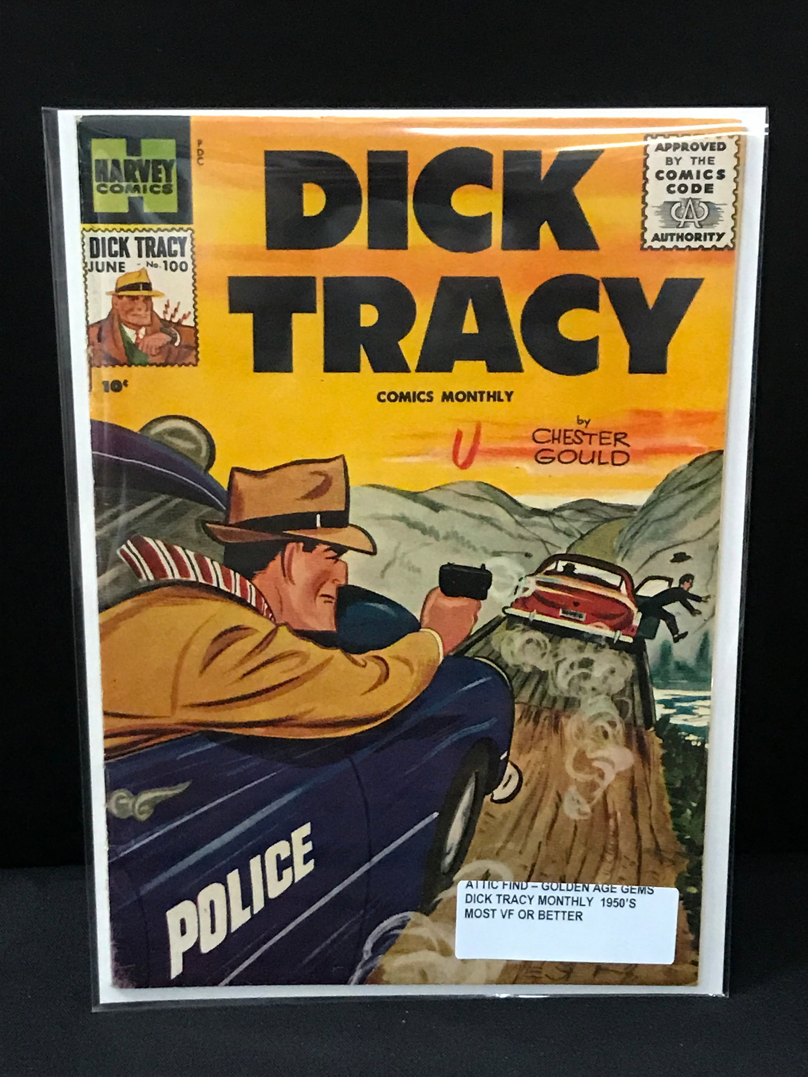 DICK TRACY #100 (1950'S) ATTIC FIND - HARVEY COMICS (1 of 1)