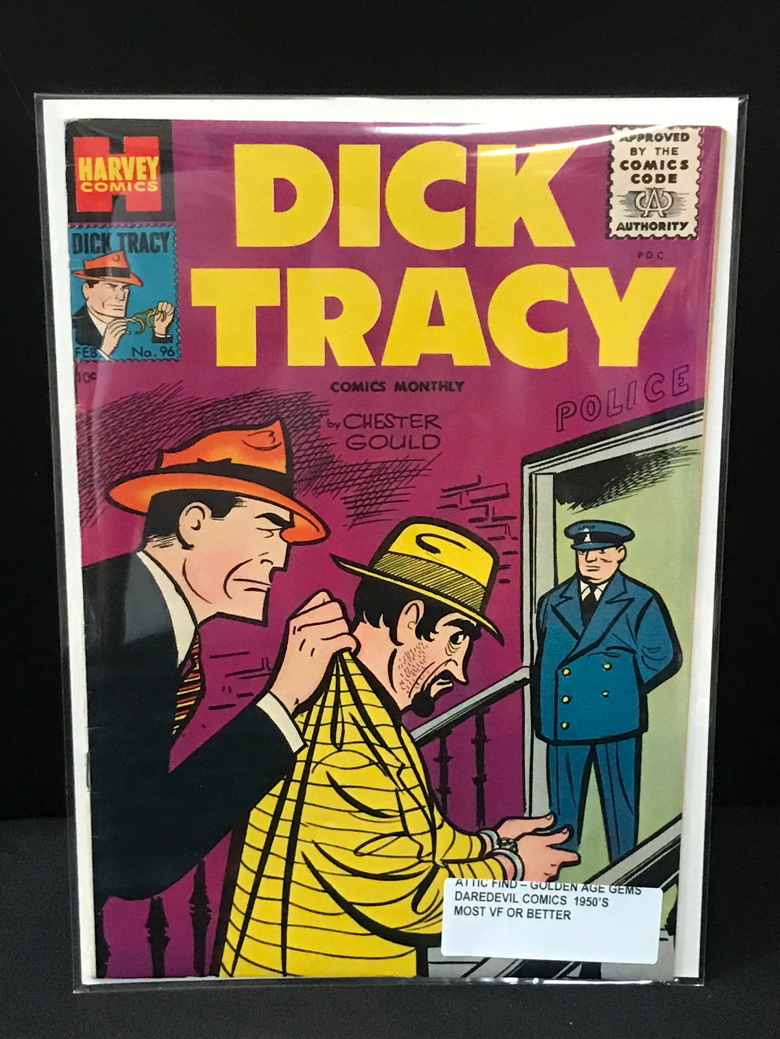 DICK TRACY #96 (1950'S) ATTIC FIND - HARVEY COMICS: Prices are in Canadian dollars