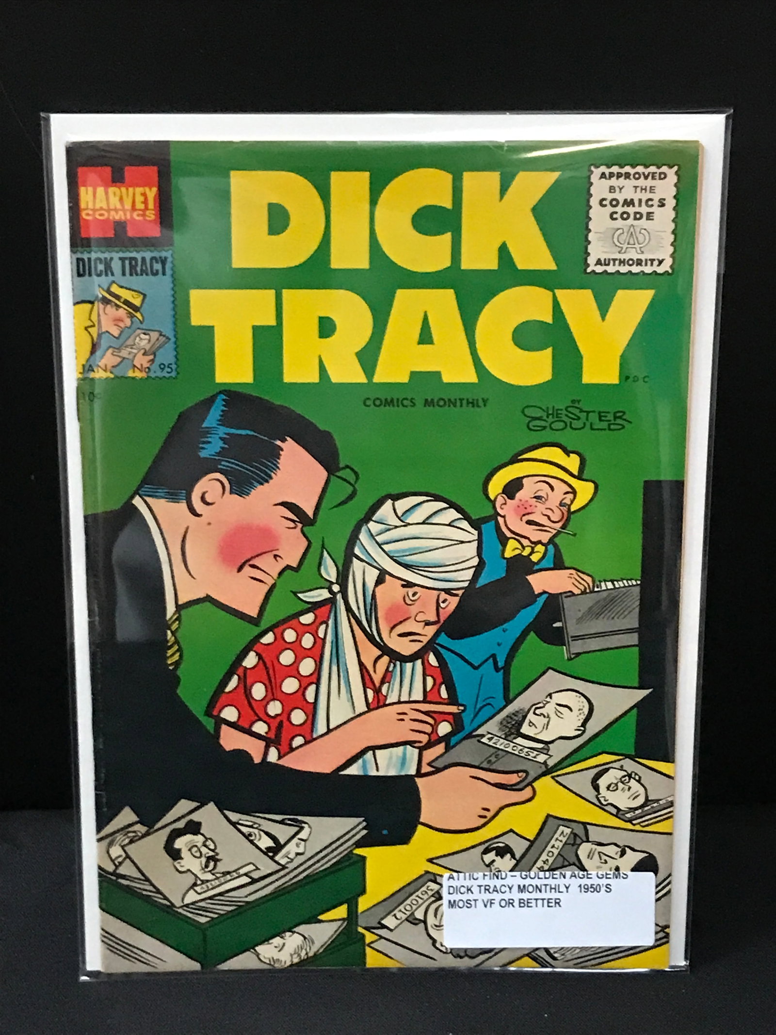 DICK TRACY #95 (1950'S) ATTIC FIND - HARVEY COMICS (1 of 1)