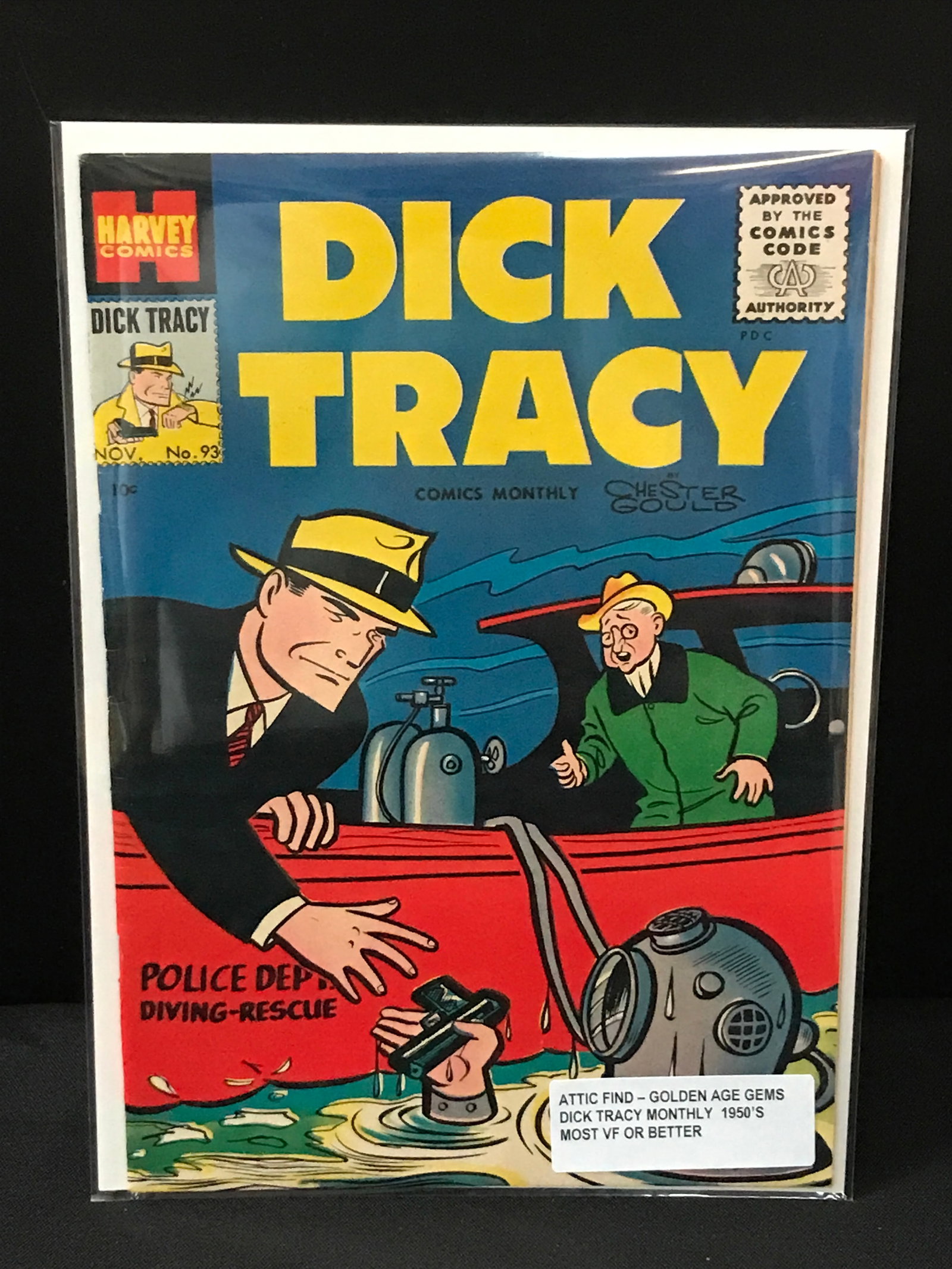 DICK TRACY #93 (1950'S) ATTIC FIND - HARVEY COMICS (1 of 1)
