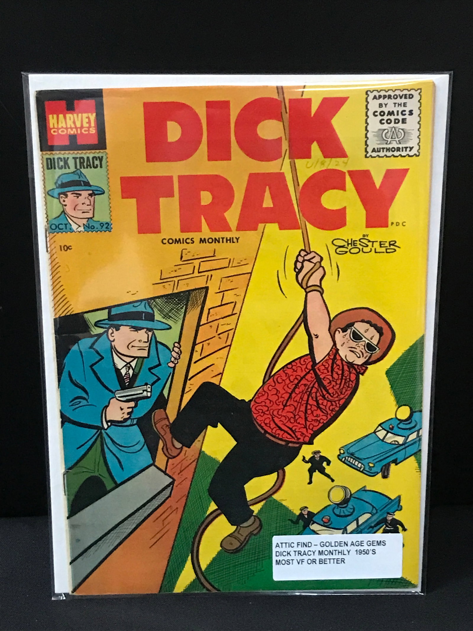 DICK TRACY #92 (1950'S) ATTIC FIND - HARVEY COMICS (1 of 1)