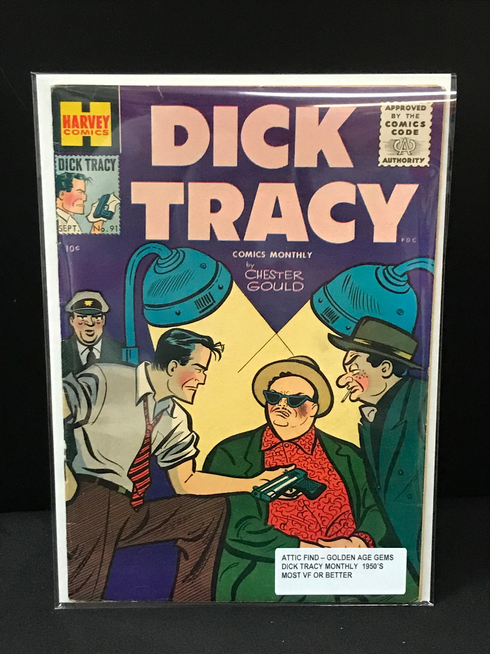 DICK TRACY #91 (1950'S) ATTIC FIND - HARVEY COMICS (1 of 1)