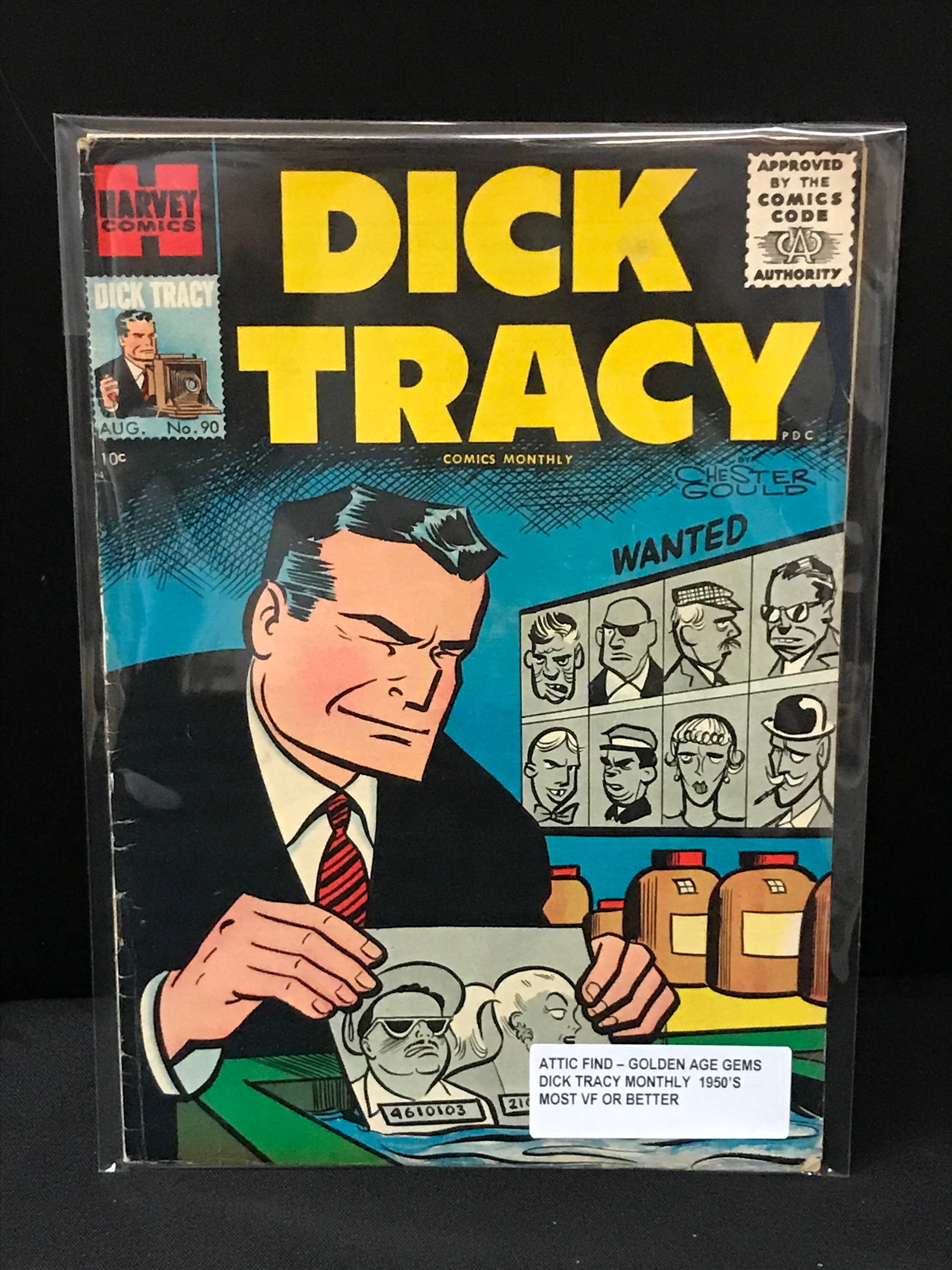 DICK TRACY #90 (1950'S) ATTIC FIND - HARVEY COMICS (1 of 1)