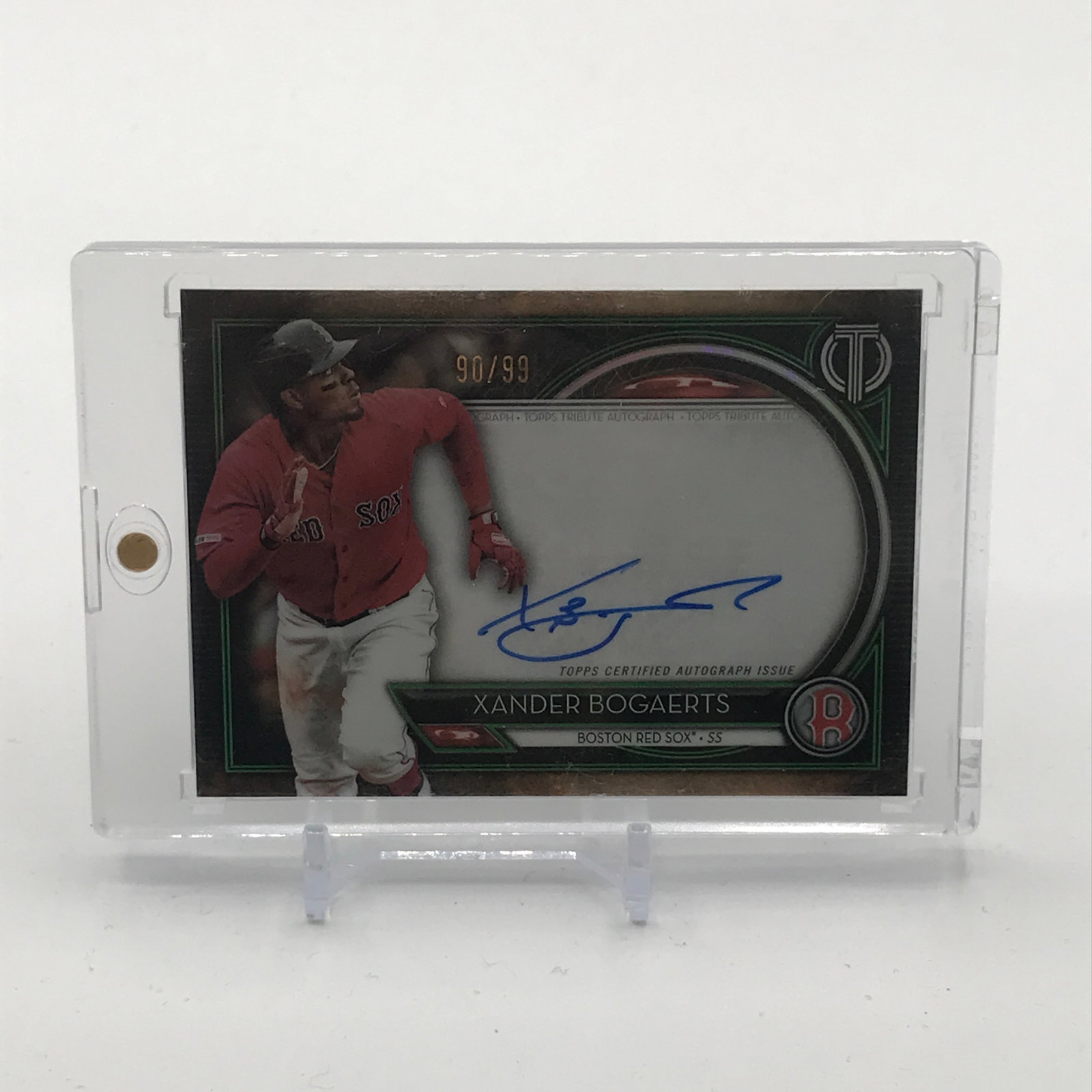 2020 TOPPS TRIBUTE BASEBALL XANDER BOGAERTS SIGNED TRADING CARD 90/99: Prices are in Canadian dollars