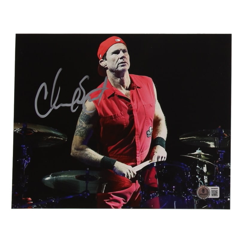 CHAD SMITH SIGNED RED HOT CHILLI PEPPERS 8X10 - BECKETT COA (1 of 1)