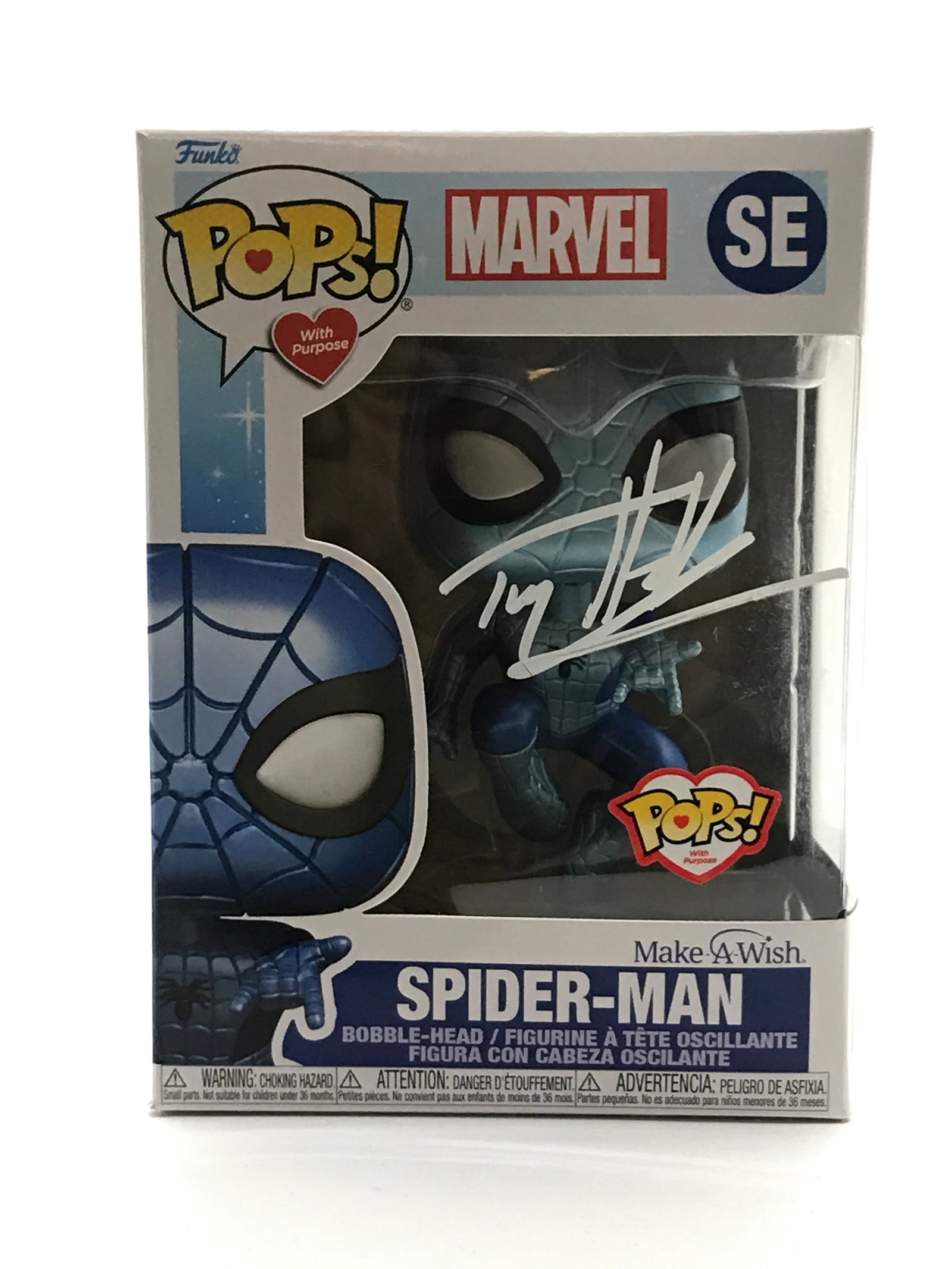 TOM HOLLAND SIGNED SPIDER-MAN FUNKO POP - HOLLYWOOD COA: Prices are in Canadian dollars