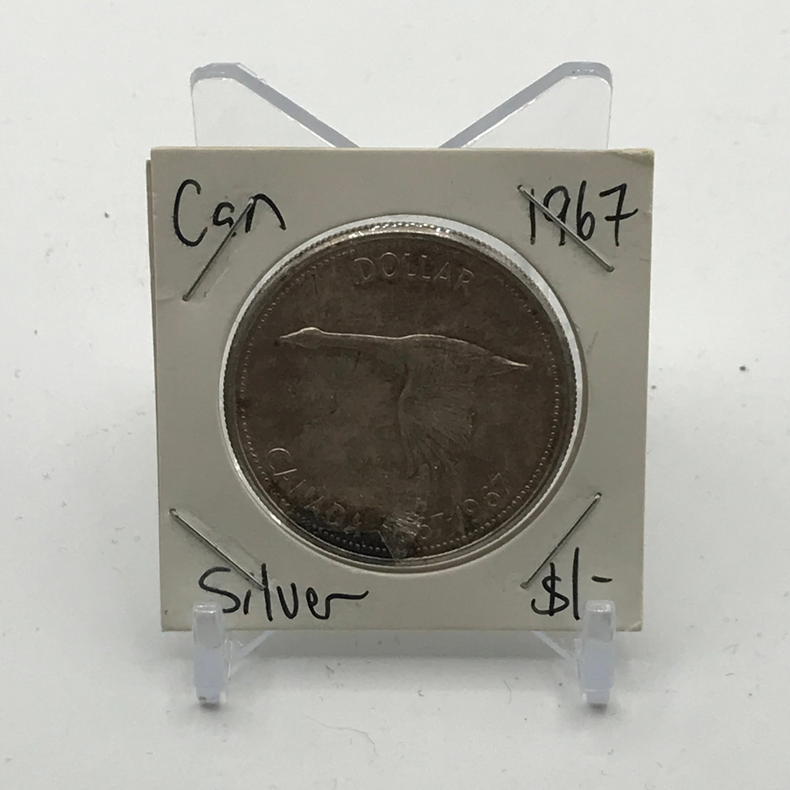 SILVER DOLLAR - MINTED IN 1967 (1 of 2)