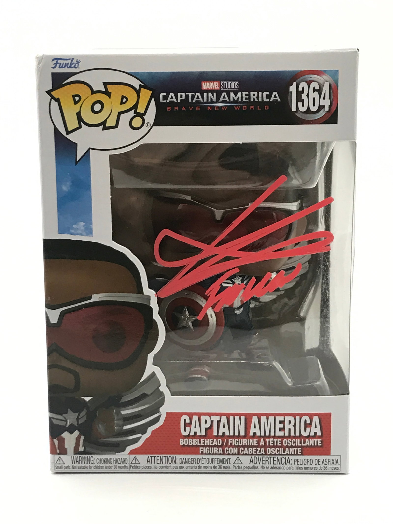 ANTHONY MACKIE SIGNED CAPTAIN AMERICA FUNKO POP - HOLLYWOOD COA: Prices are in Canadian dollars