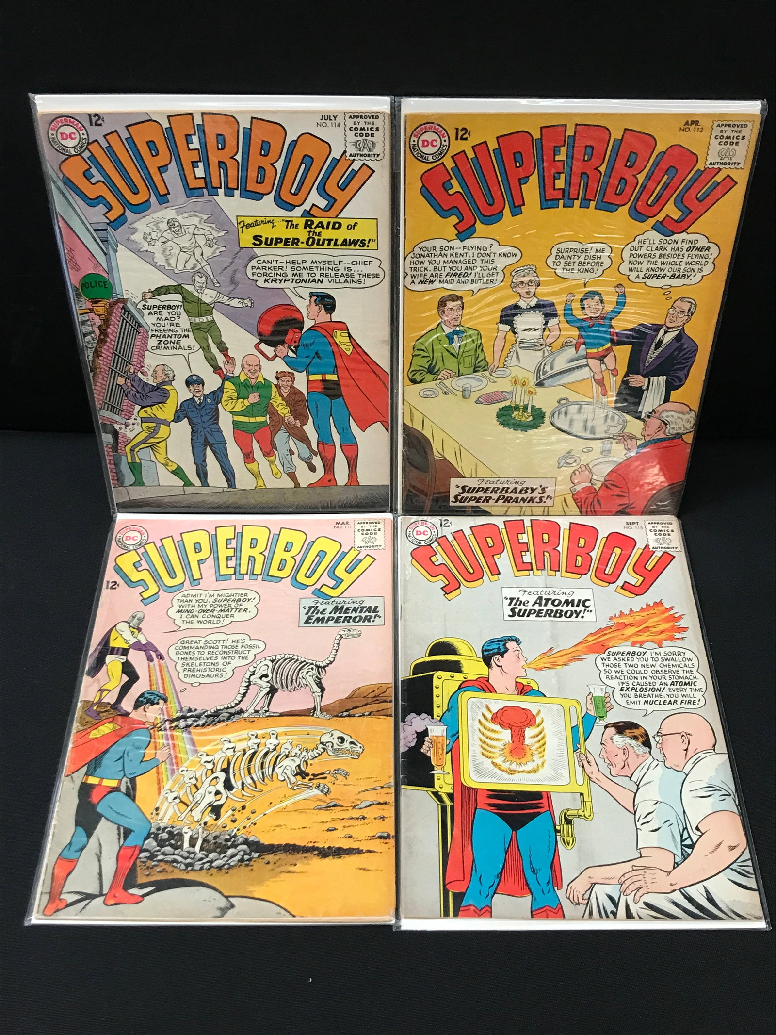 LOT OF 4 SUPERBOY COMICS - DC COMICS (1 of 1)