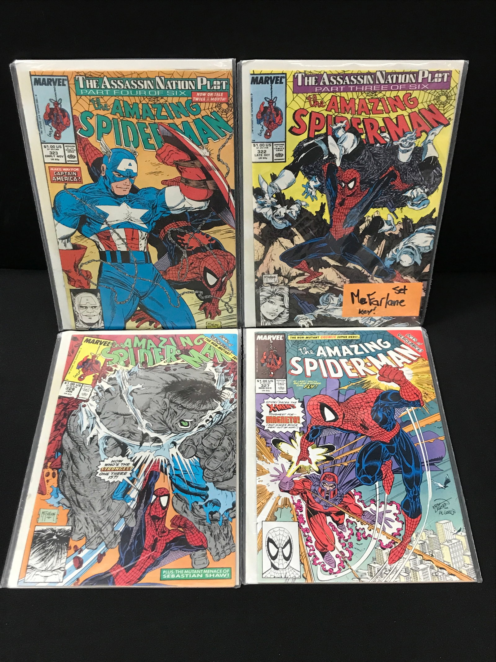 LOT OF 4 AMAZING SPIDERMAN COMICS - MARVEL COMICS (1 of 1)