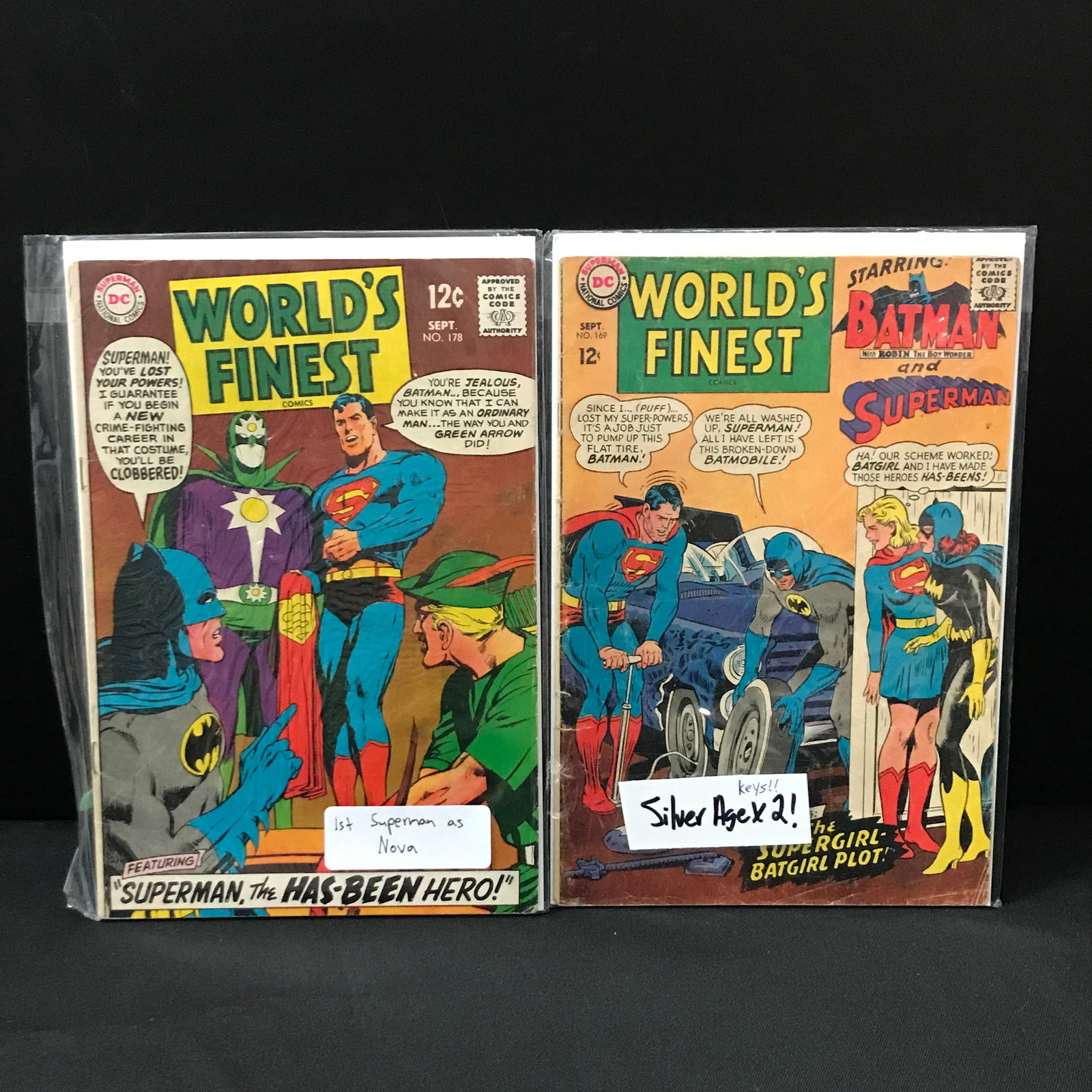 LOT OF 2 WORLD'S FINEST COMICS INCLUDING 1ST SUPERMAN AS NOVA - DC COMICS (1 of 1)