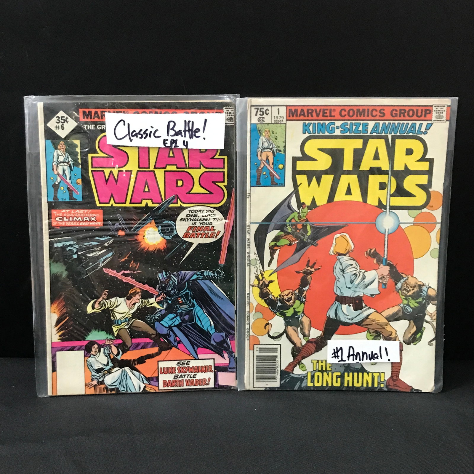 LOT OF 2 STAR WARS COMICS INCLUDING STAR WARS ANNUAL #1 - MARVEL COMICS (1 of 1)