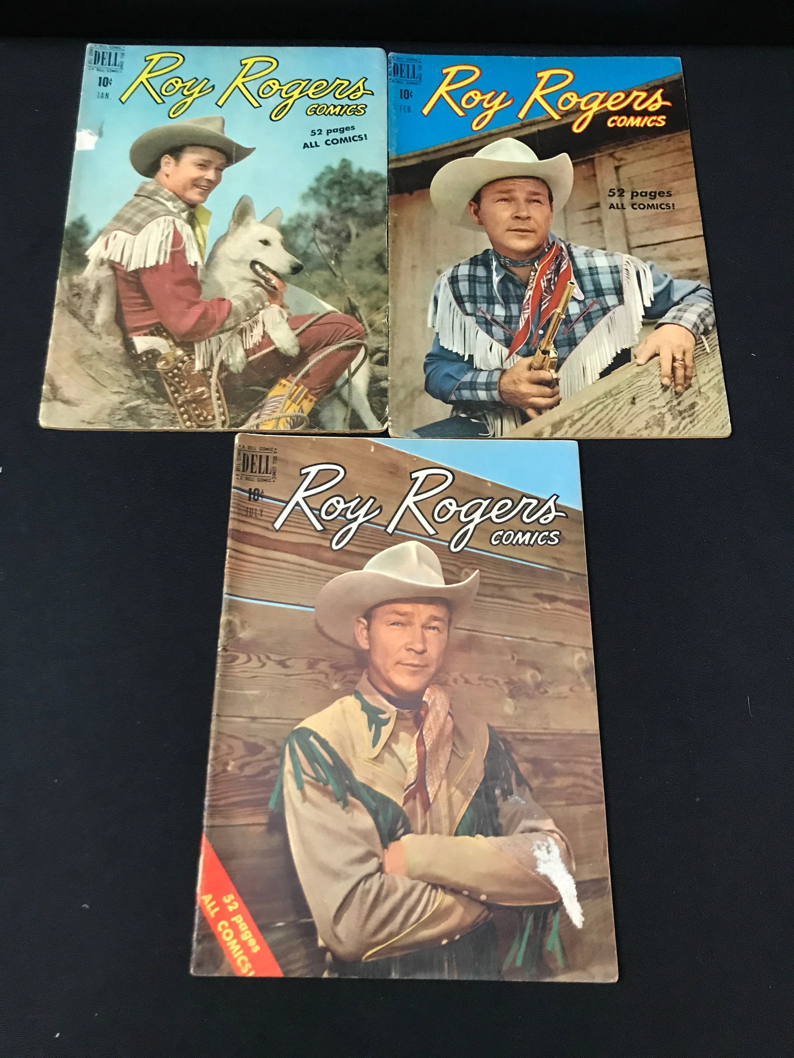 LOT OF 3 ROY ROGERS COMICS - DELL COMICS (1 of 1)