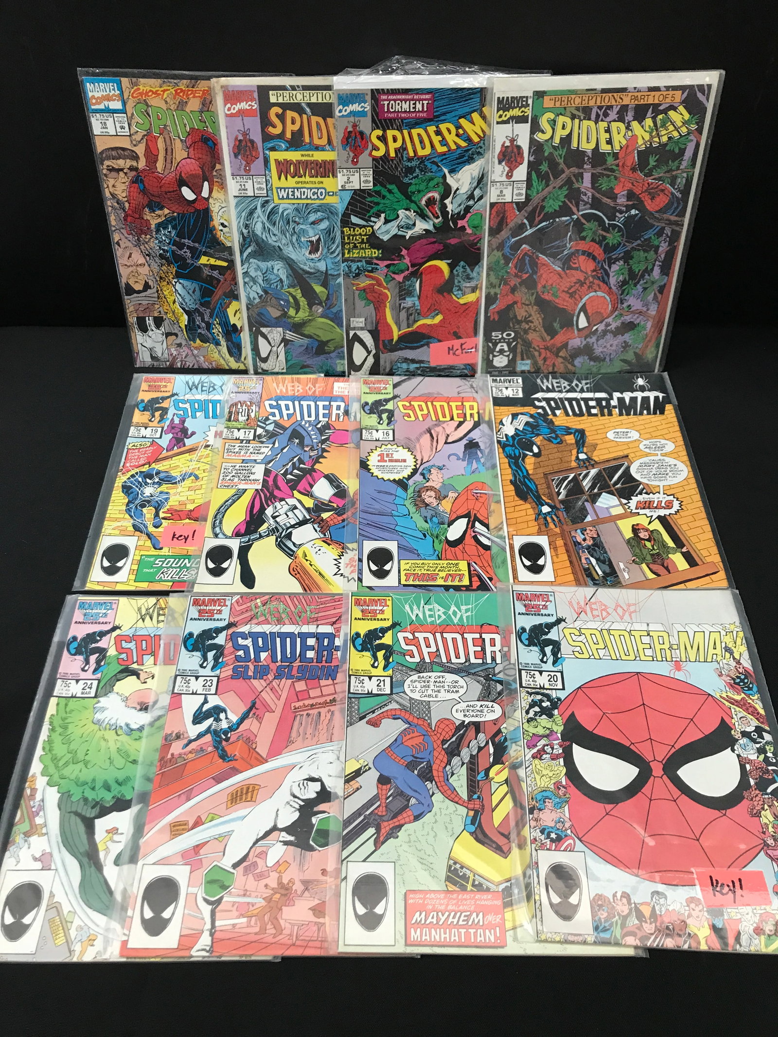 LOT OF 12 SPIDERMAN COMICS - MARVEL COMICS (1 of 1)