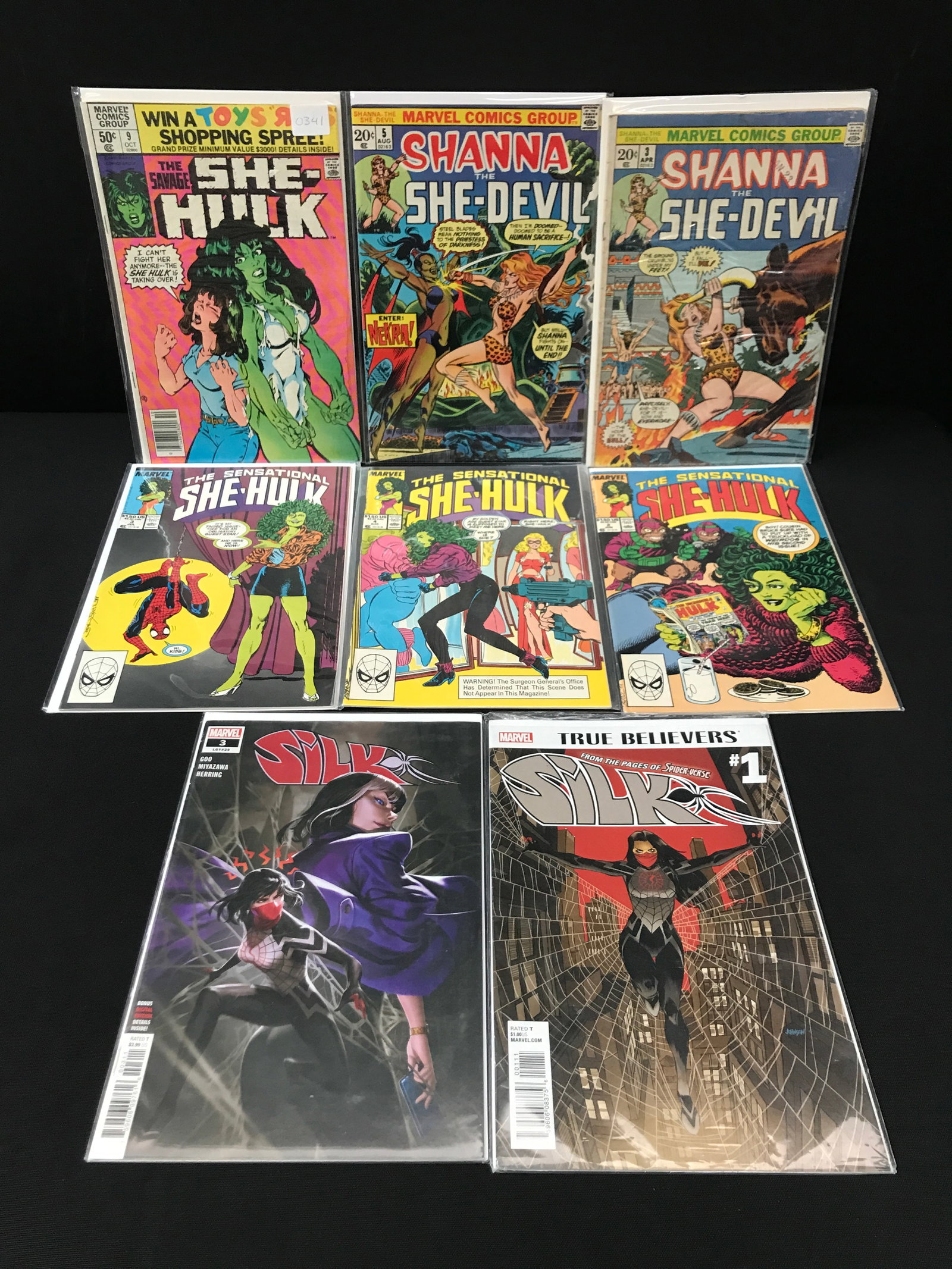 LOT OF 8 MIXED TITLE COMICS - MARVEL COMICS (1 of 1)
