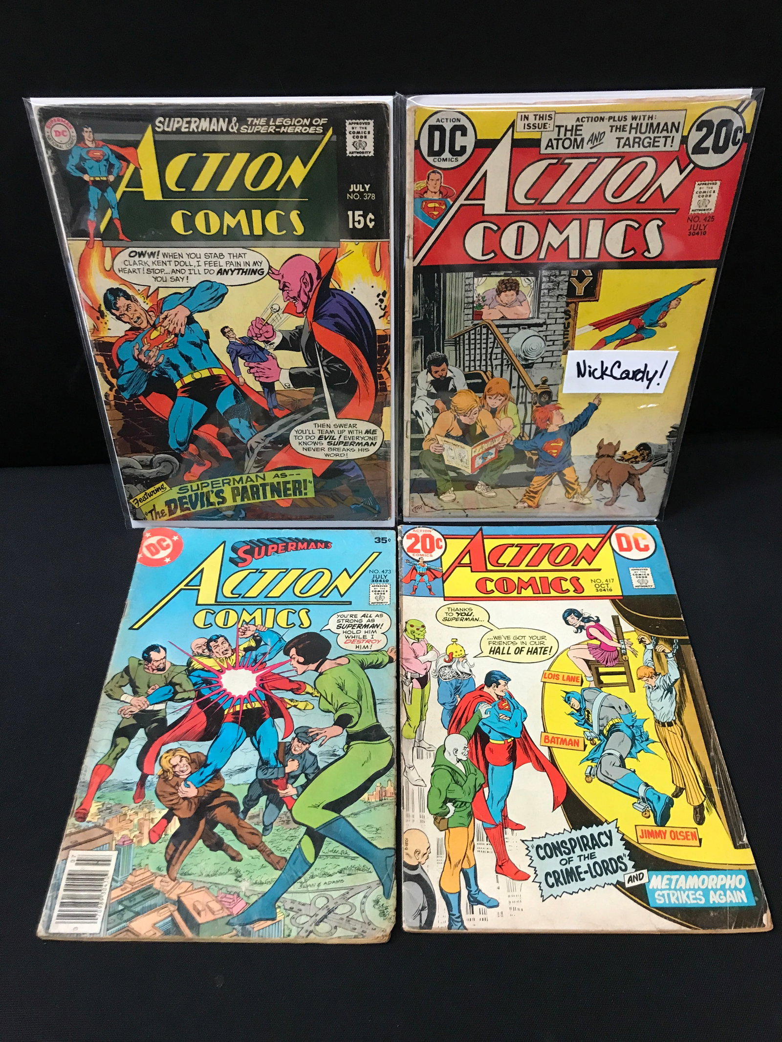 LOT OF 4 ACTION COMICS - DC COMICS (1 of 1)