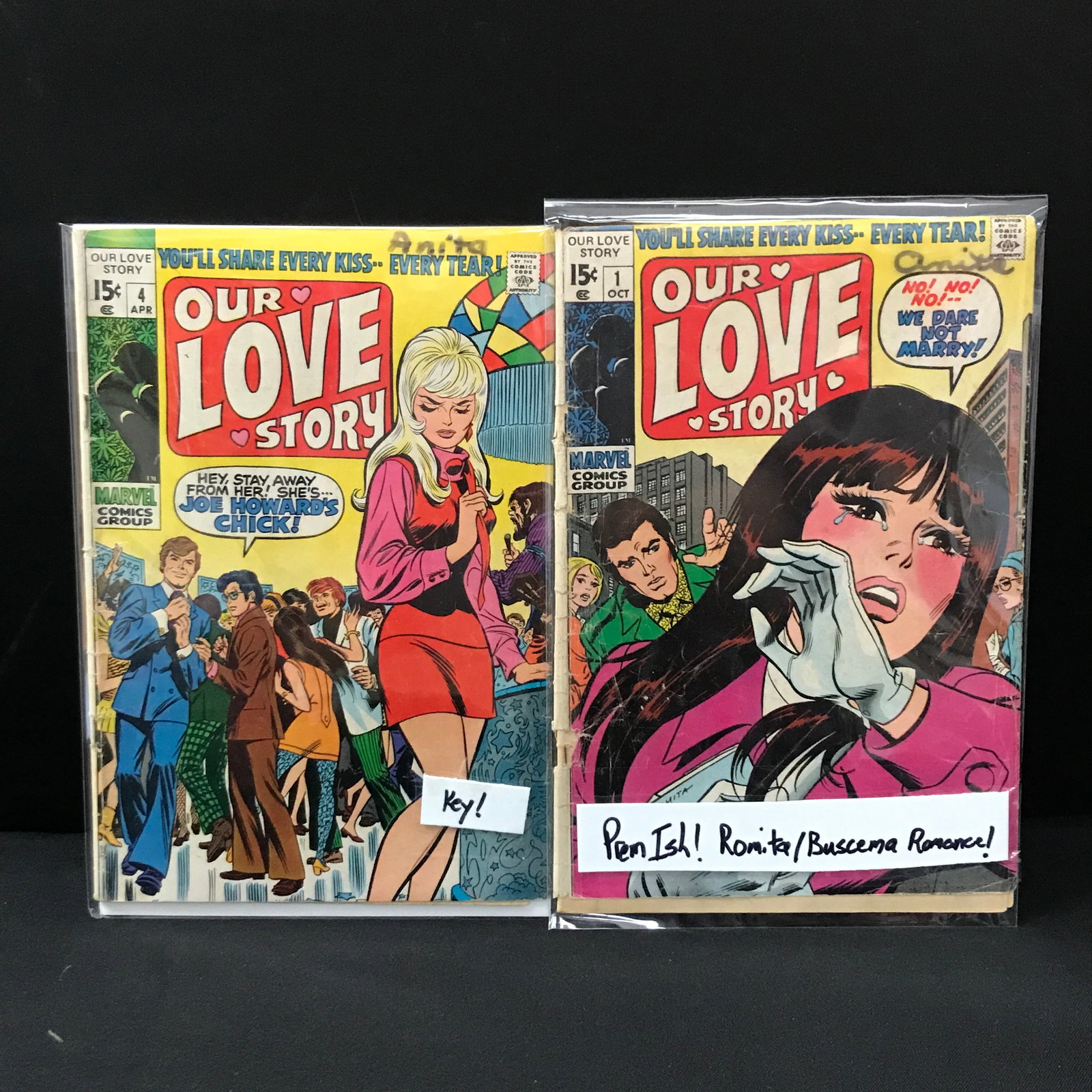 LOT OF 2 OUR LOVE STORY COMICS #1 & #4 (1 of 1)