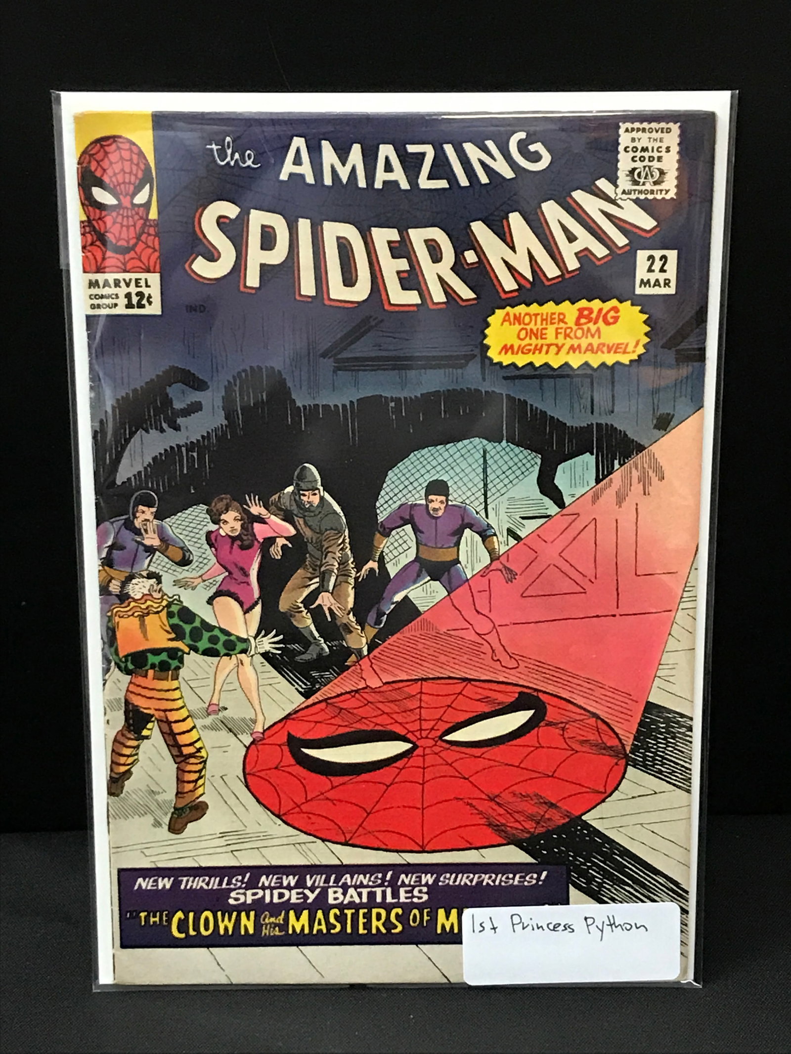 THE AMAZING SPIDERMAN #22 1ST PRINCESS PYTHON - MARVEL COMICS: Prices are in Canadian dollars