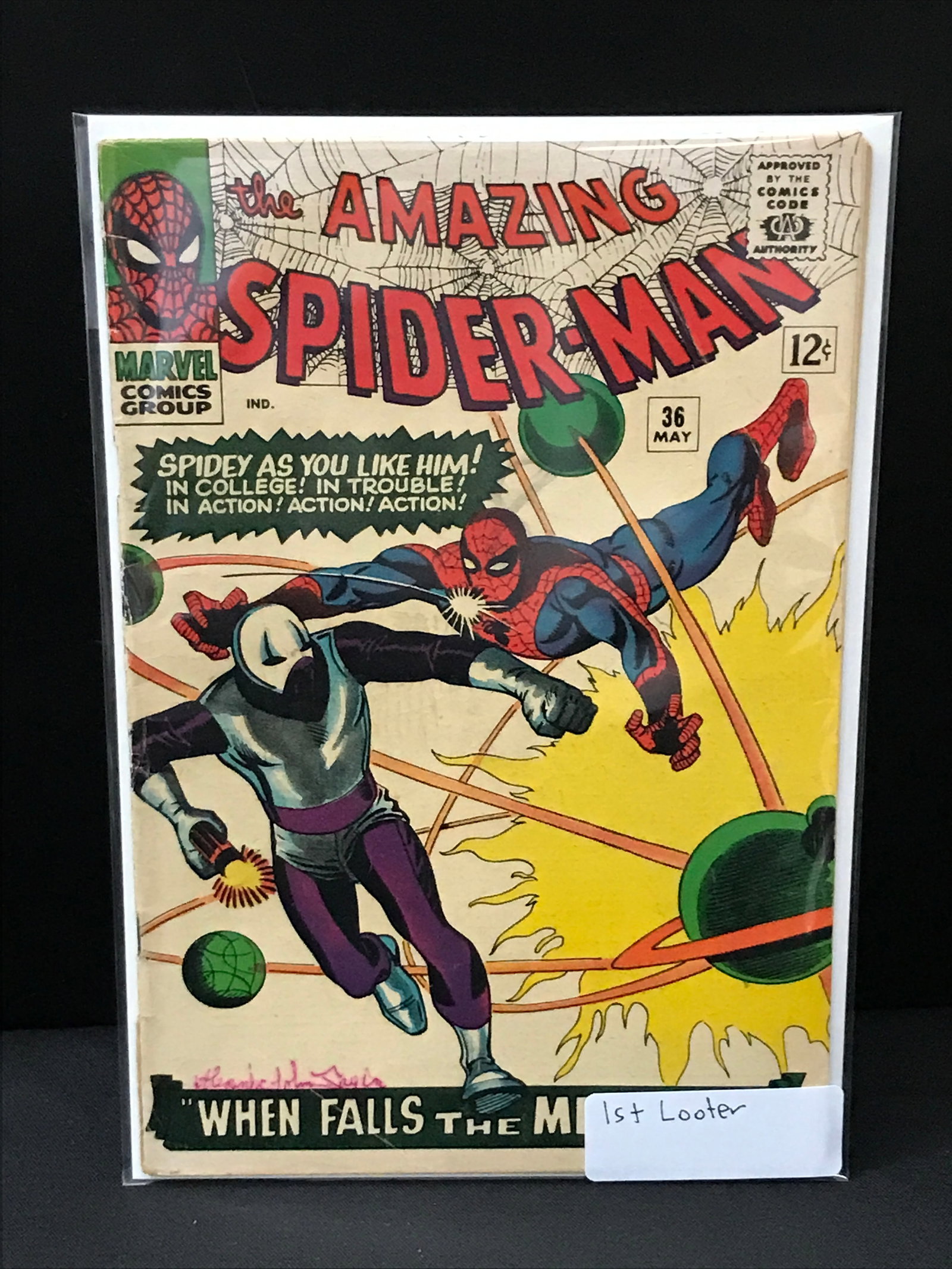 THE AMAZING SPIDERMAN #36 1ST LOOTER - MARVEL COMICS (1 of 1)