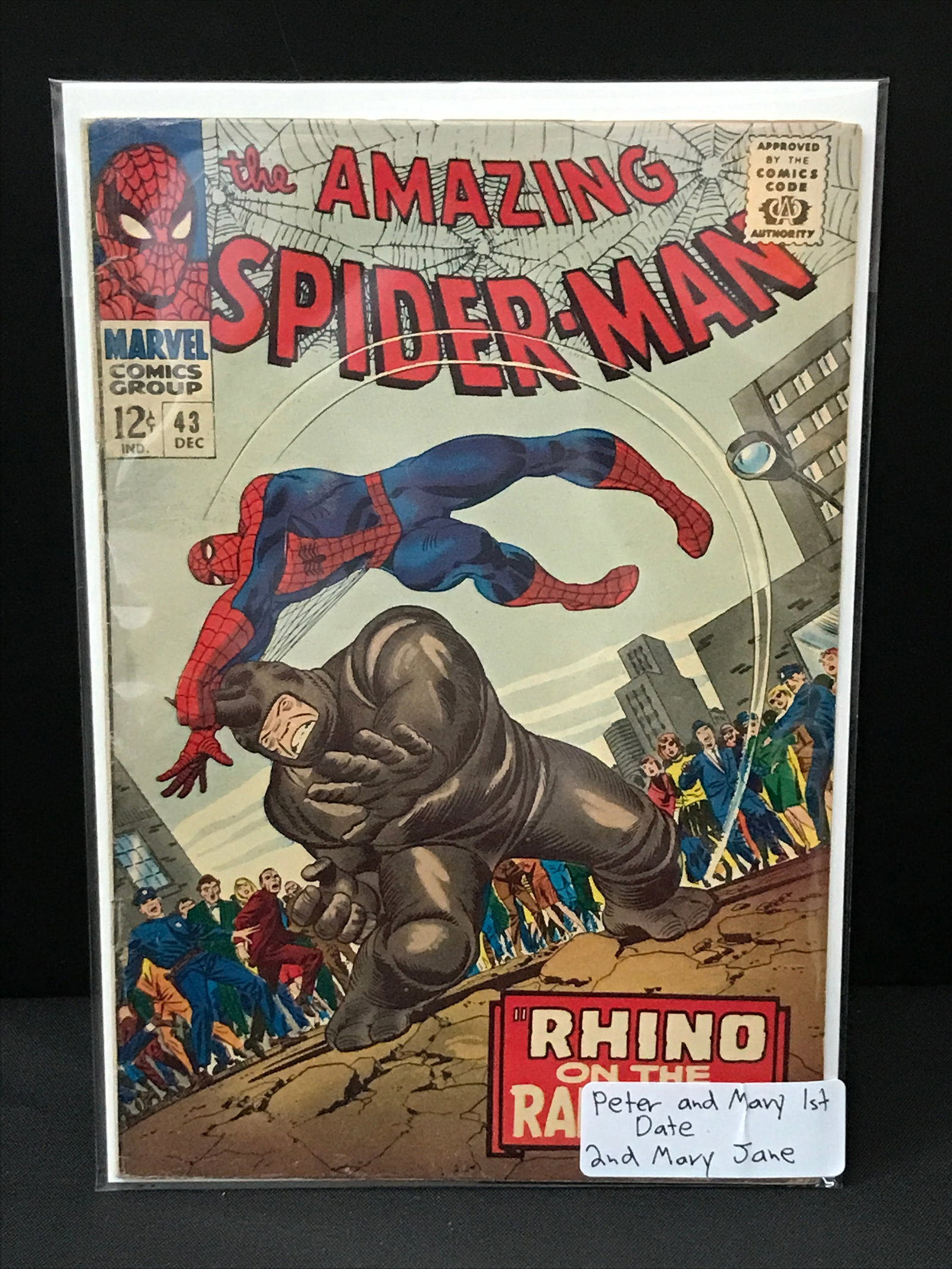 THE AMAZING SPIDERMAN #43 PETER AND MARY 1ST DATE - MARVEL COMICS (1 of 1)