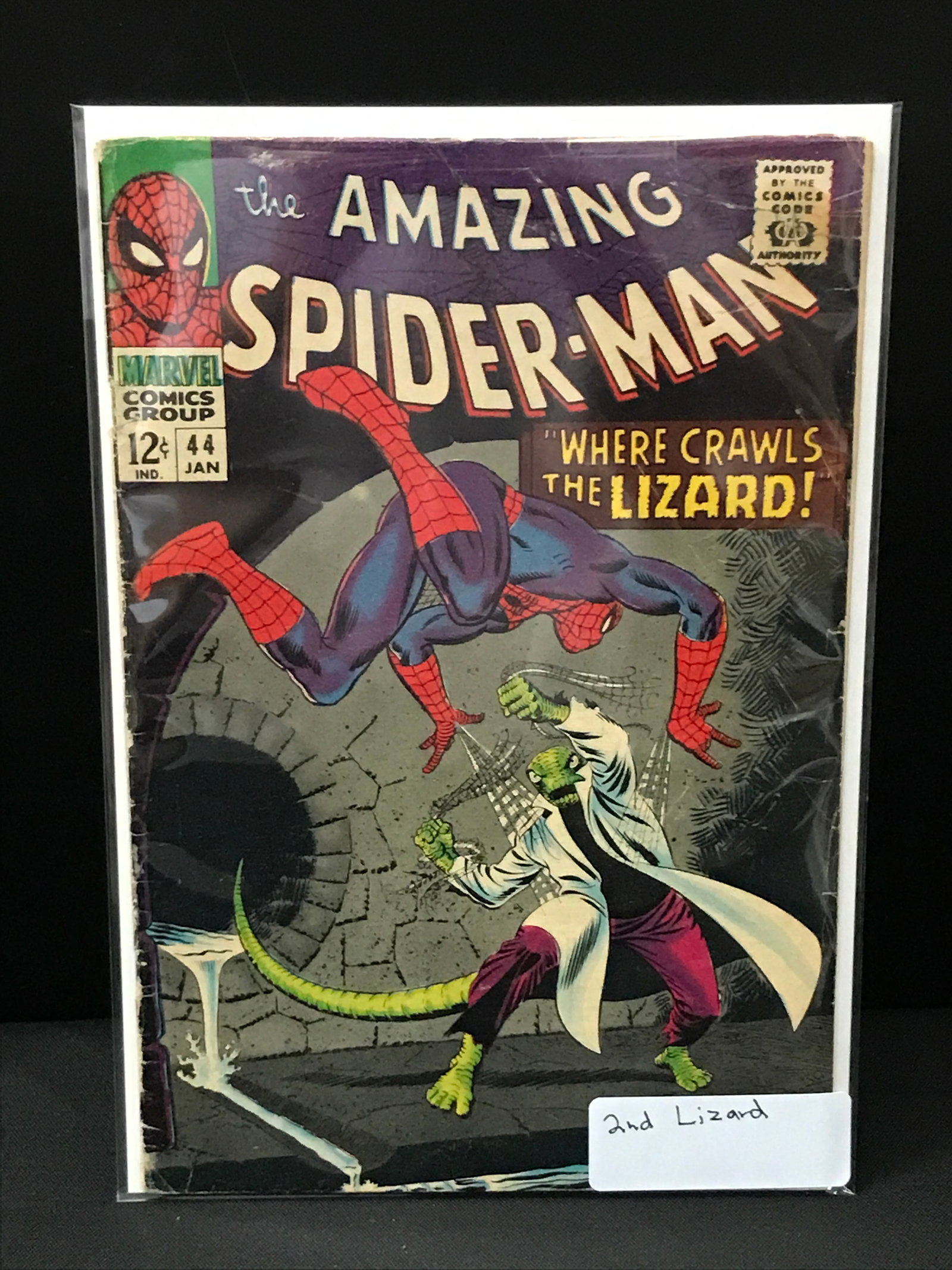 THE AMAZING SPIDERMAN #44 2ND LIZARD - MARVEL COMICS (1 of 1)