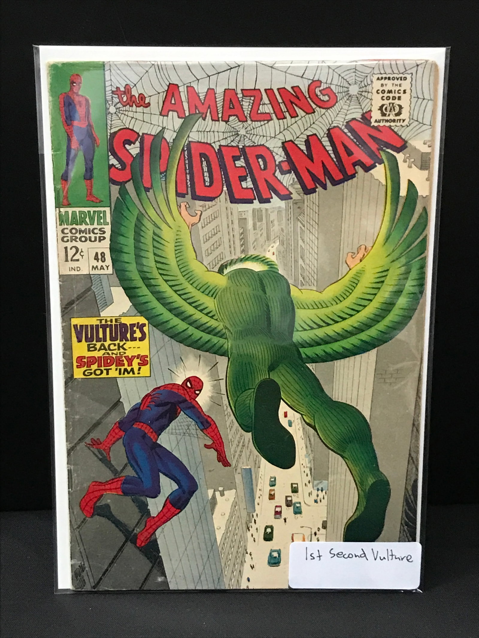 THE AMAZING SPIDERMAN #48 1ST SECOND VULTURE - MARVEL COMICS (1 of 1)