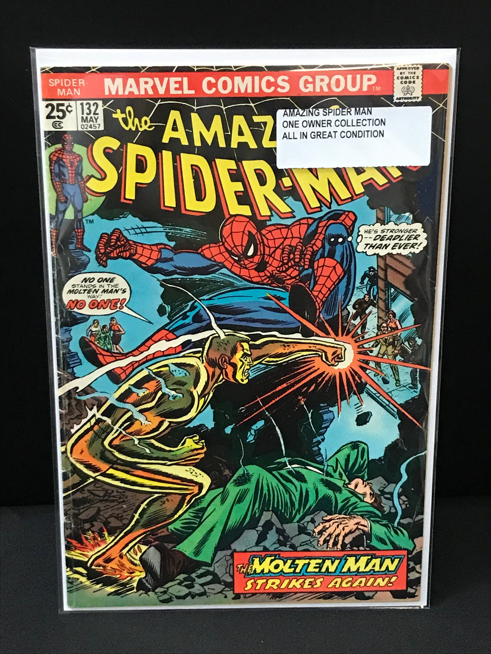 THE AMAZING SPIDERMAN #132 ONE OWNER COLLECTION - MARVEL COMICS: Prices are in Canadian dollars