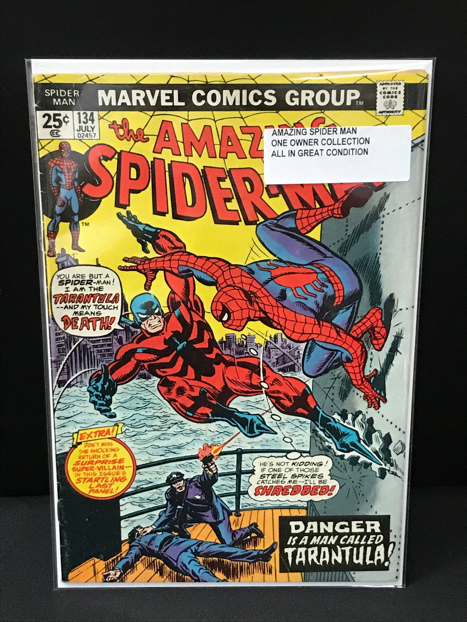 THE AMAZING SPIDERMAN #134 ONE OWNER COLLECTION - MARVEL COMICS (1 of 1)