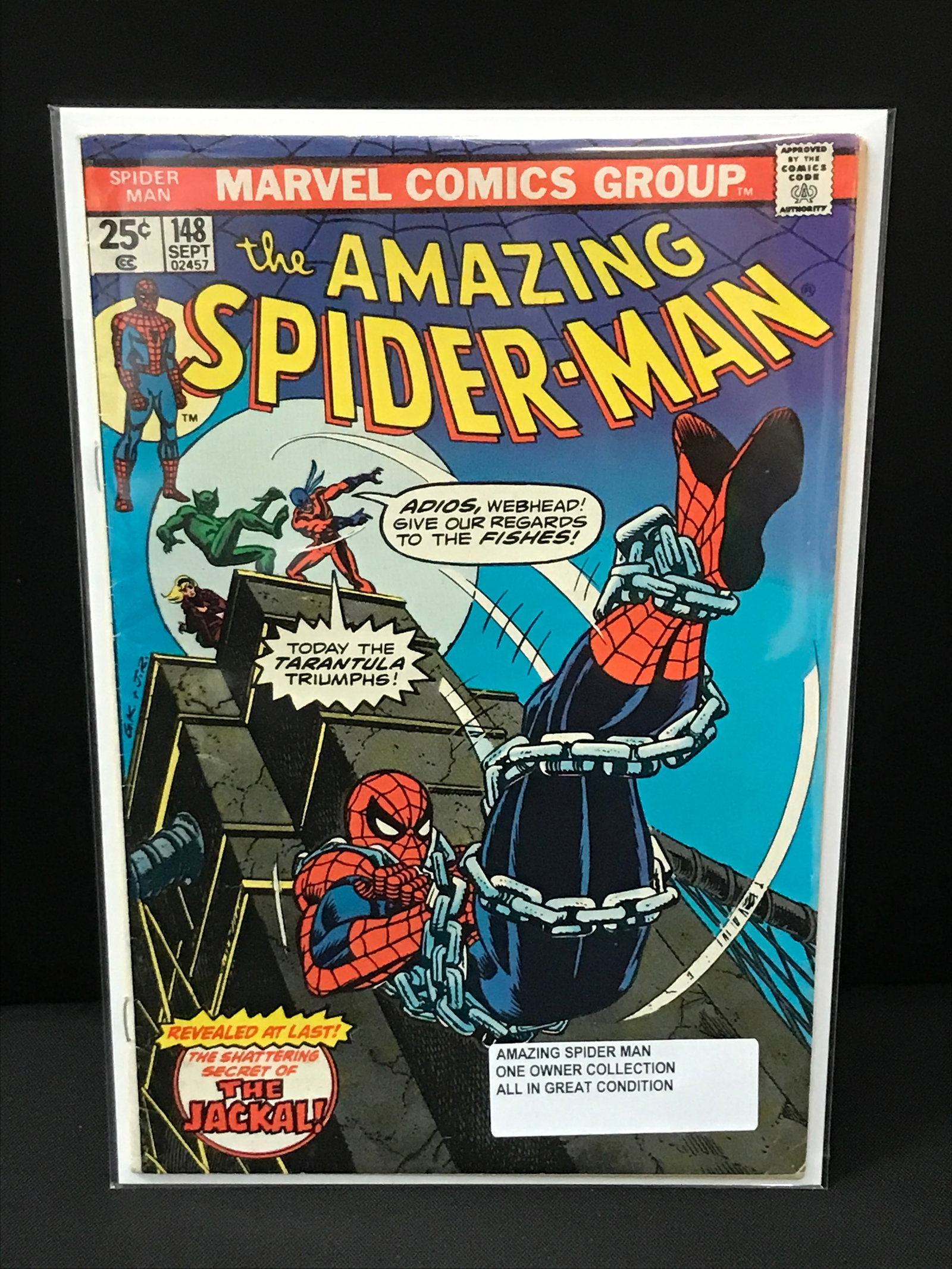 THE AMAZING SPIDERMAN #148 ONE OWNER COLLECTION - MARVEL COMICS (1 of 1)